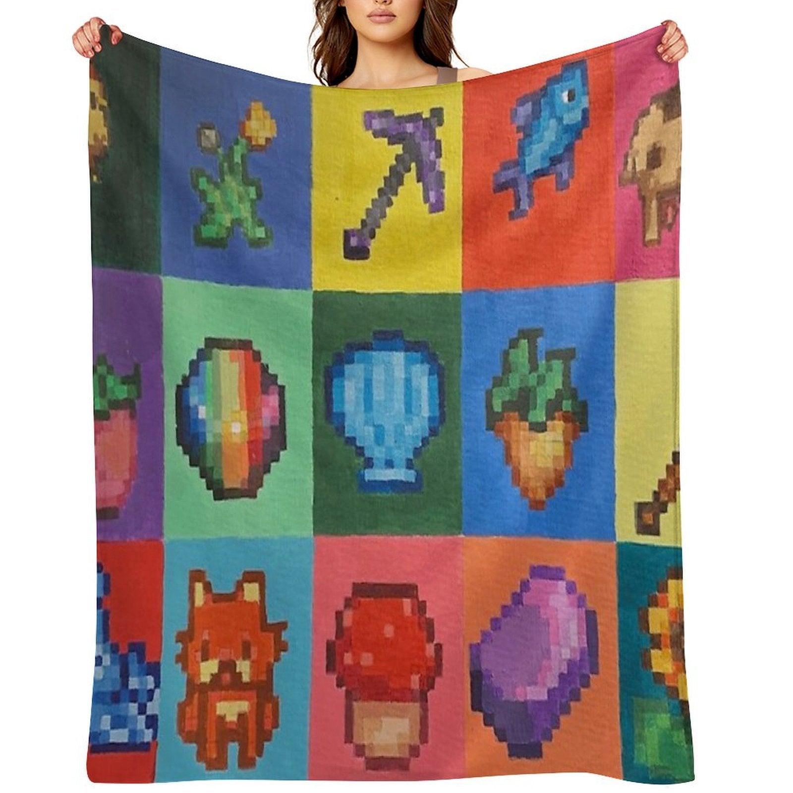 Stardew Valley PixelArt Throw Blanket