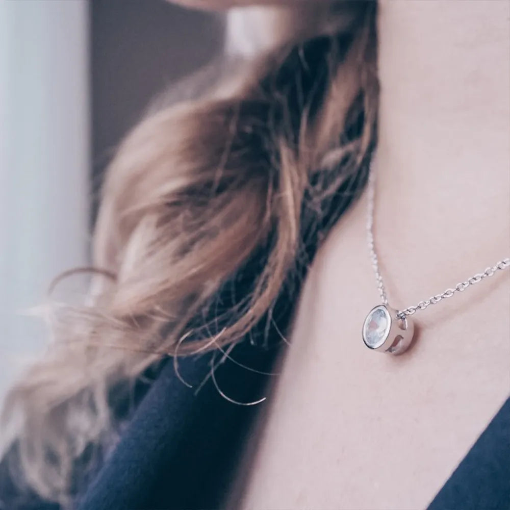 Style Loft Collection Stainless Steel Birth Gemstone Necklace