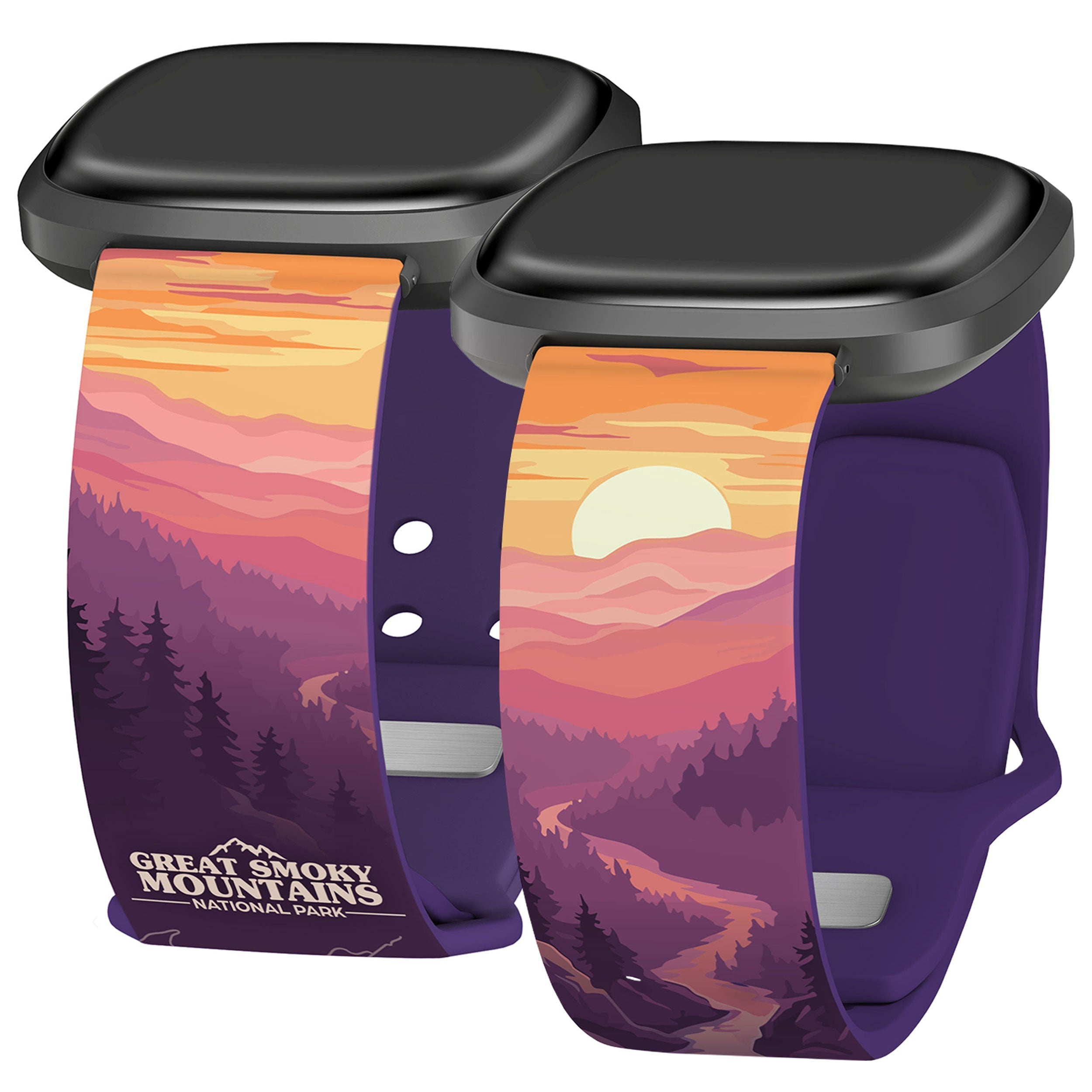 National Parks Great Smoky Mountains HD Fitbit Versa 3 &amp;amp; Sense 1 Watch Band