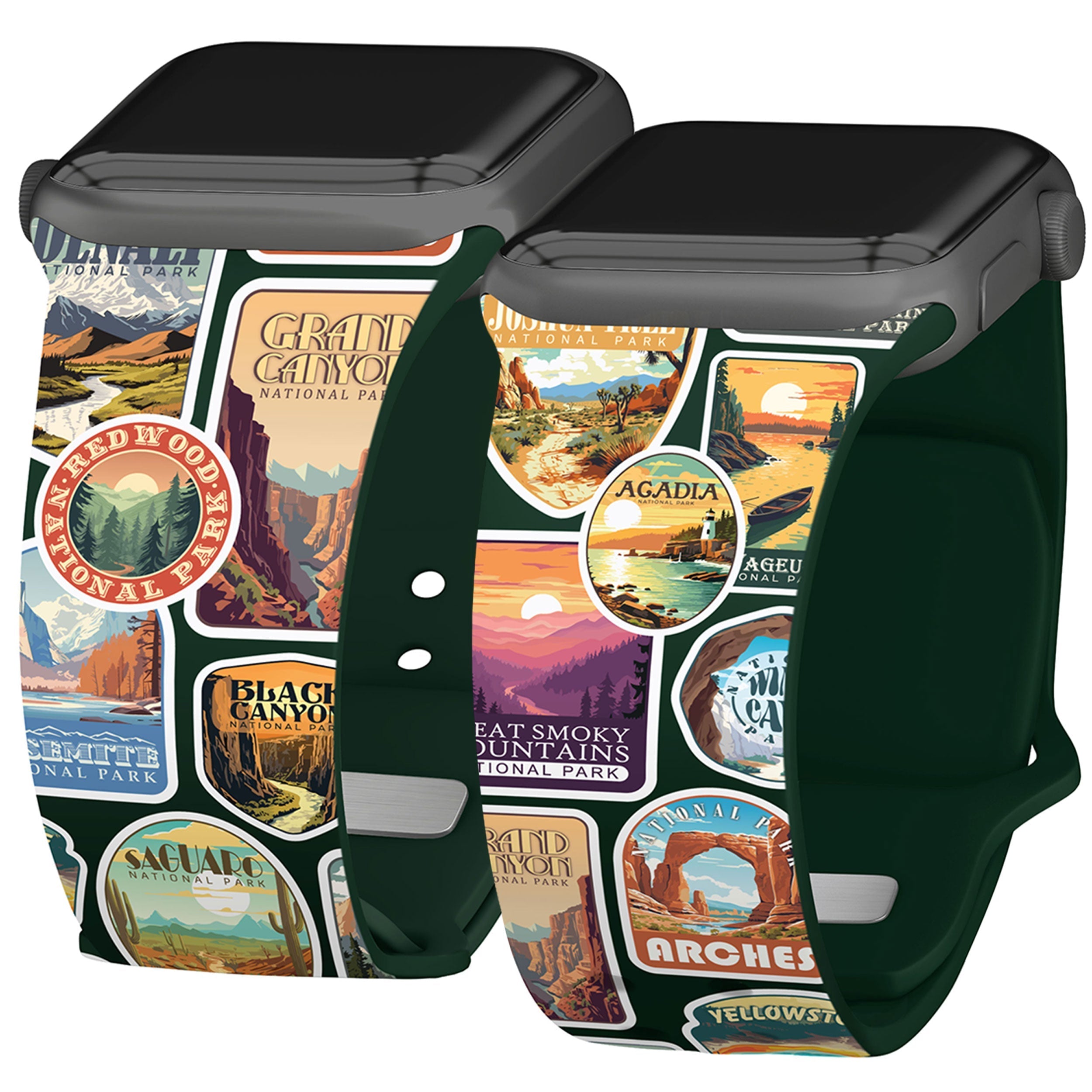 National Parks Stickers HD Apple Watch Band