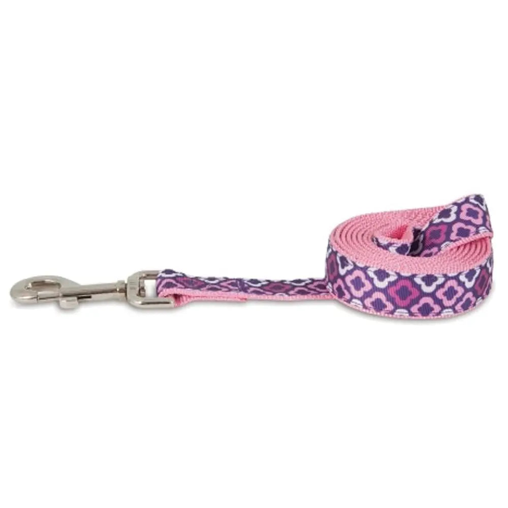 Aspen pet dog leash 1&amp;quot;X6&amp;quot; purple geo