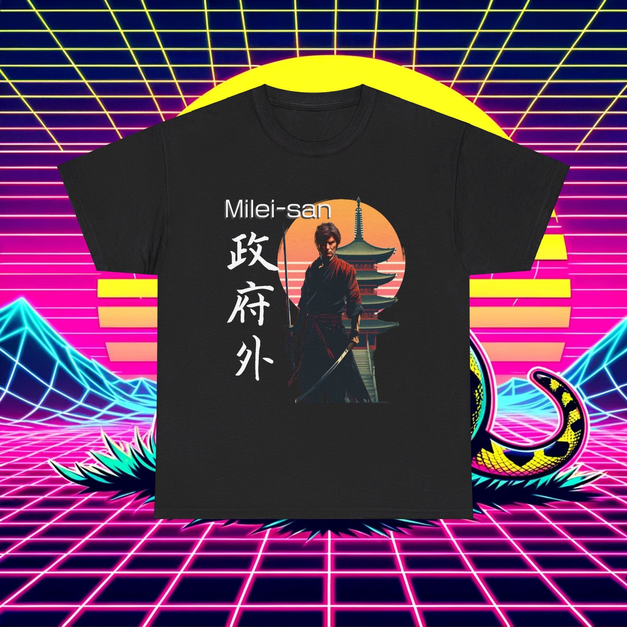 Shogun of Liberty: Milei-San Samurai Shirt - 4LibertyShop.com