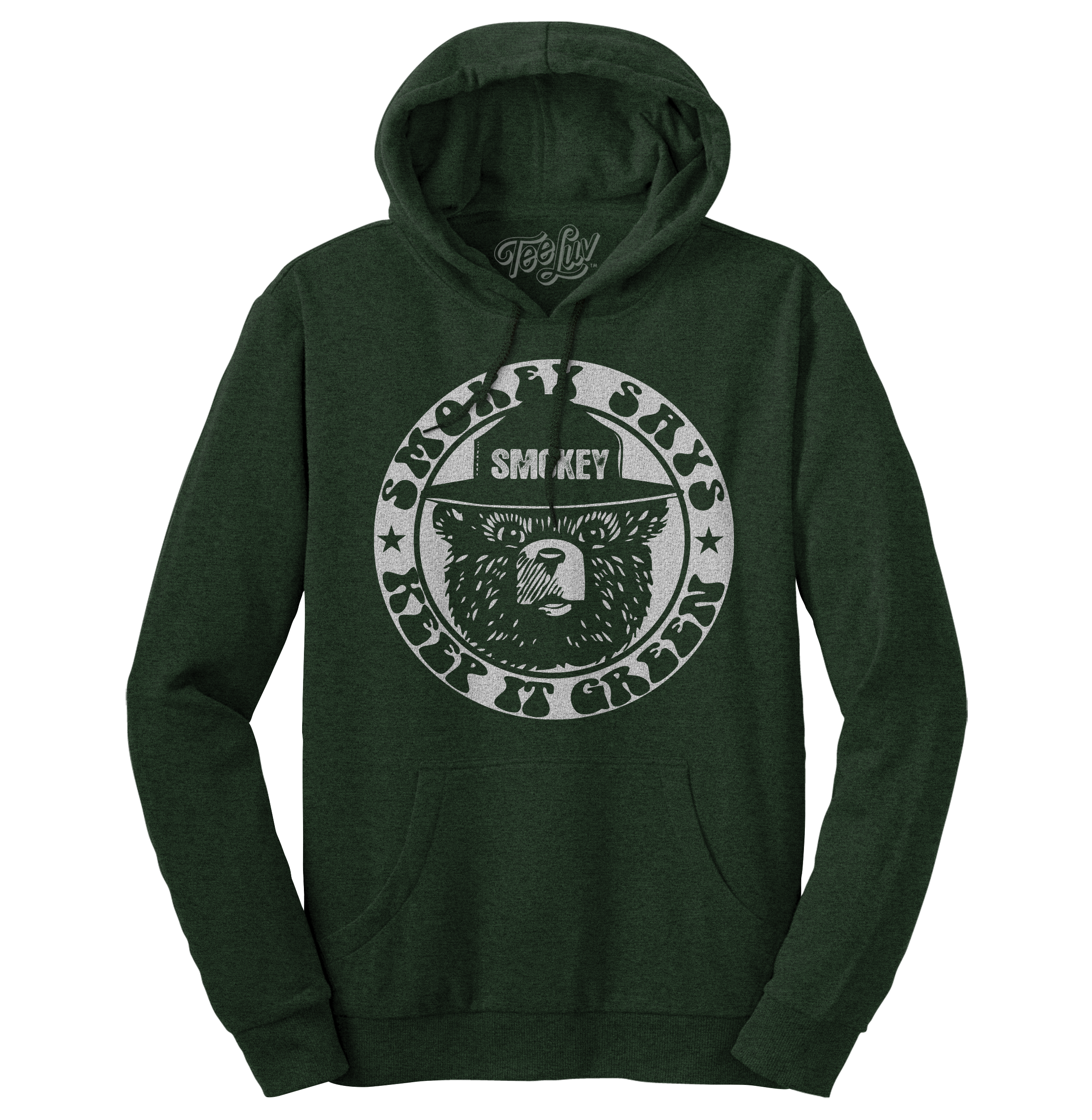 Smokey &amp;quot;Keep it Green&amp;quot; Pullover Hooded Sweatshirt - Green