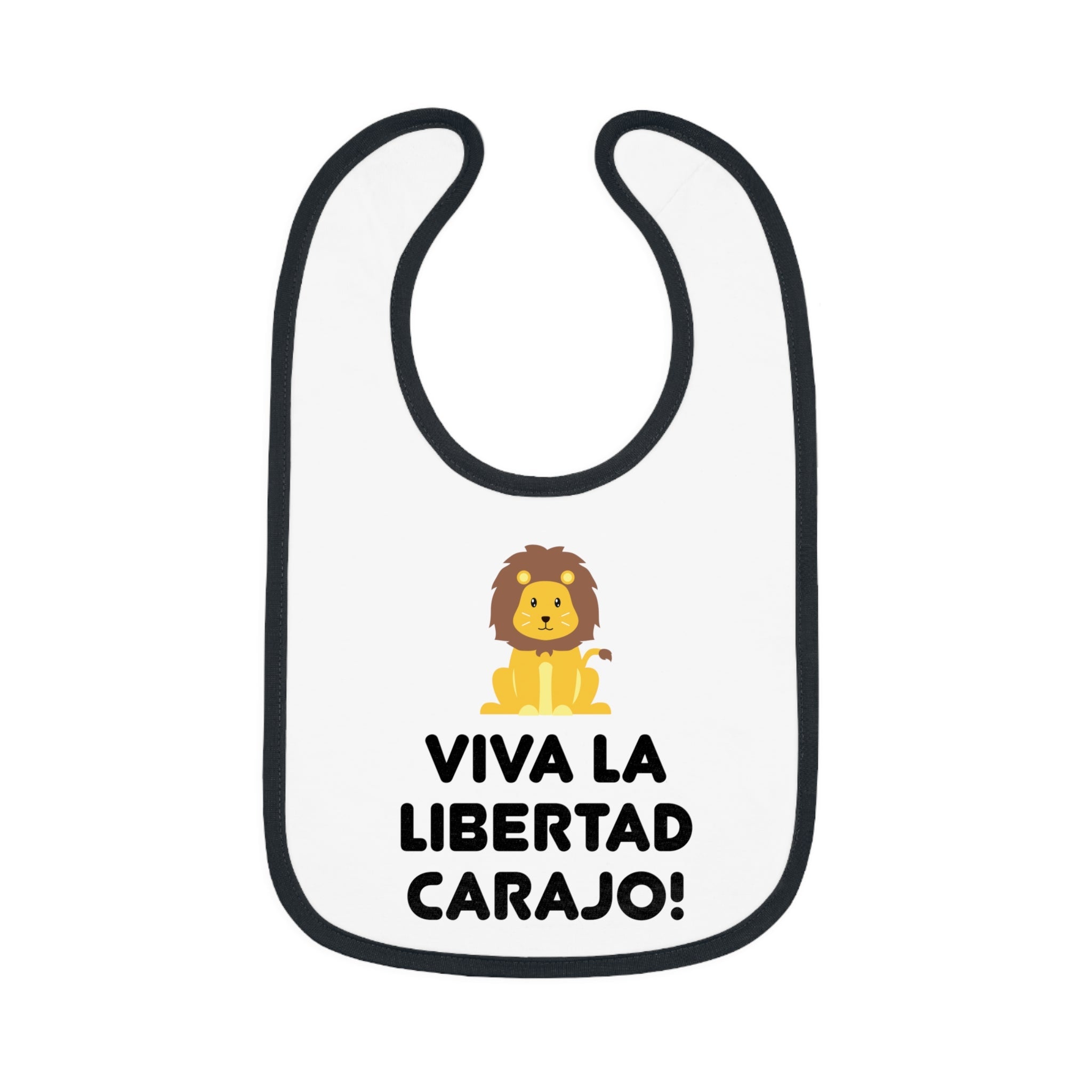 Viva La Libertad Carajo Lion Baby Bib - 4LibertyShop.com