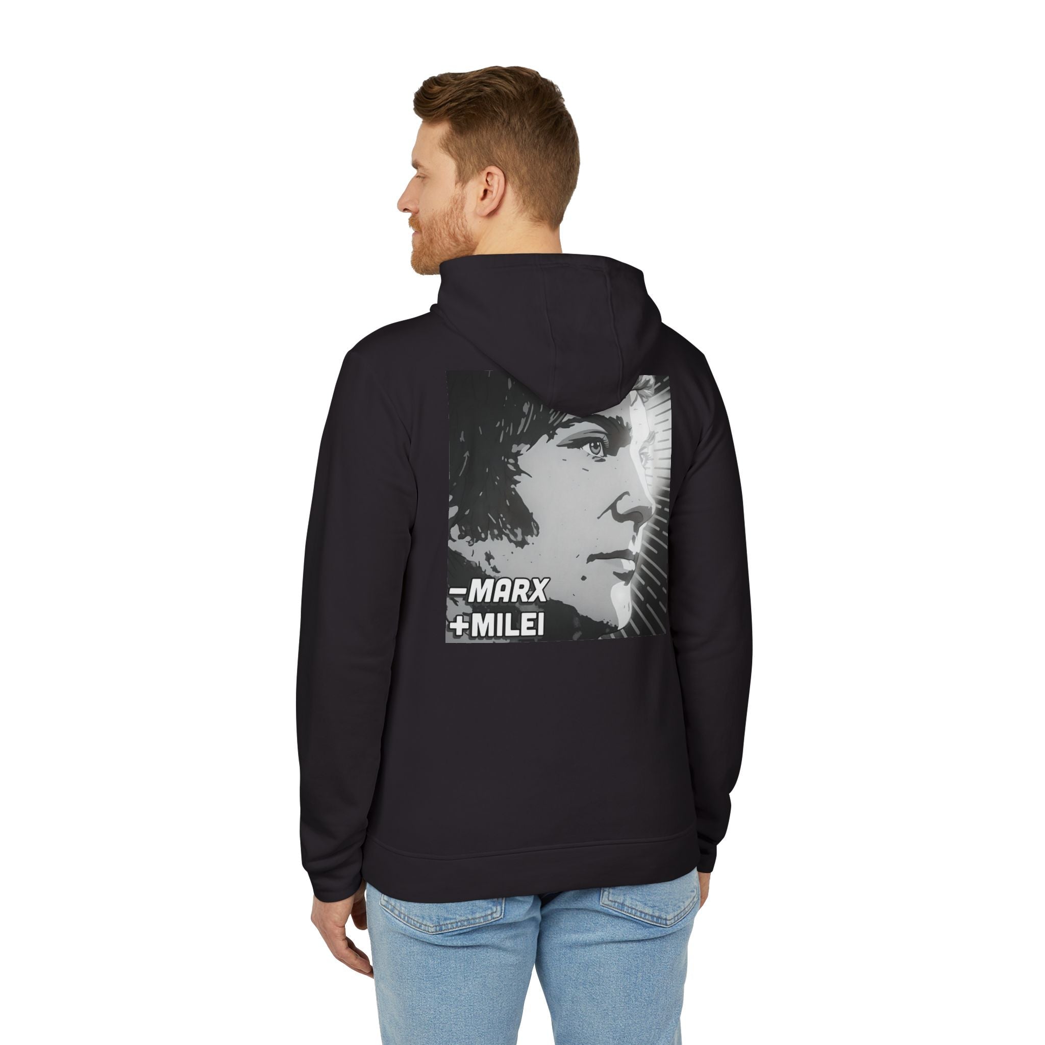 Javier Milei &amp;#39;Less Marx, More Milei&amp;#39; adidas fleece hoodie