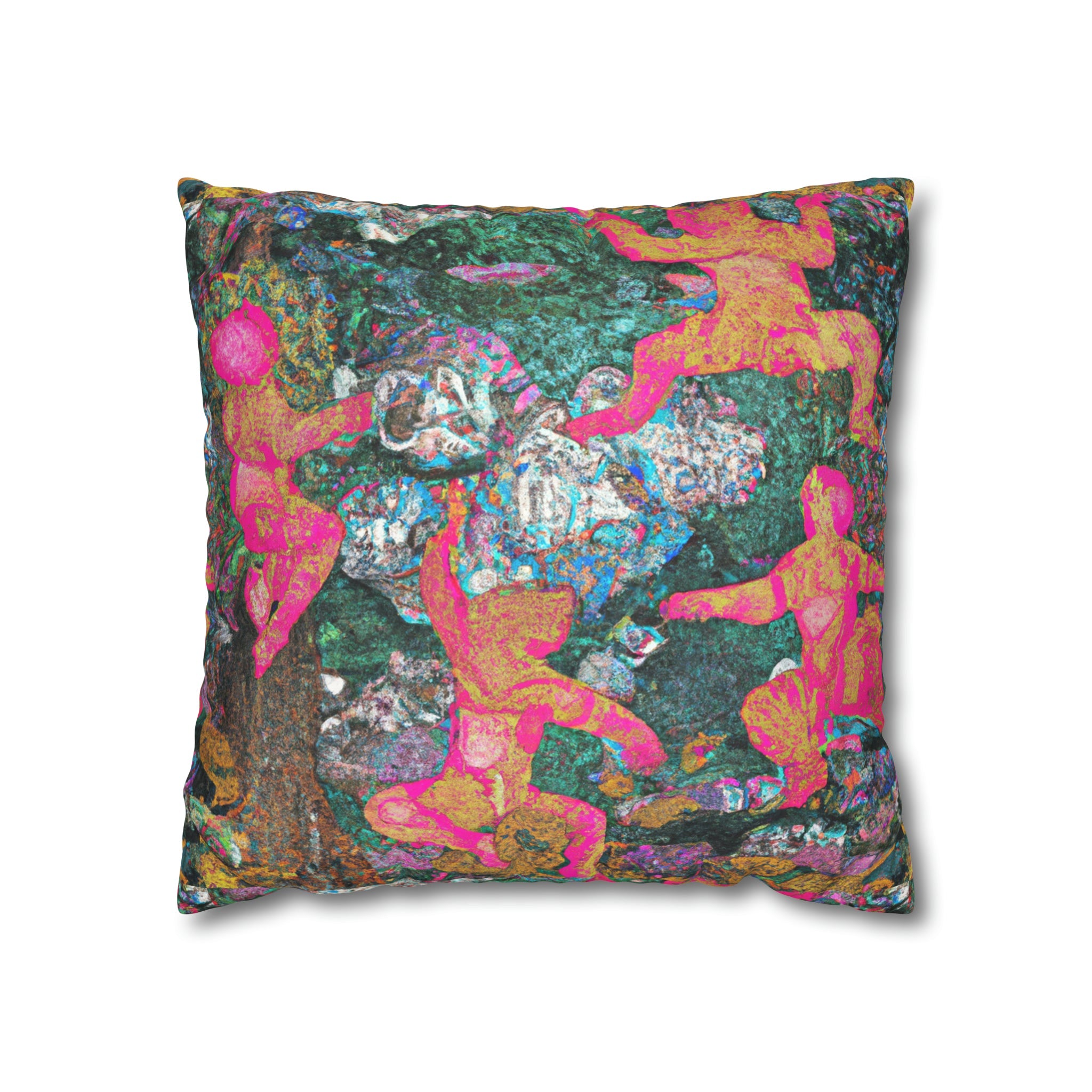 Cezanne&amp;#39;s Dancing Bears Micro Suede Pillow Case