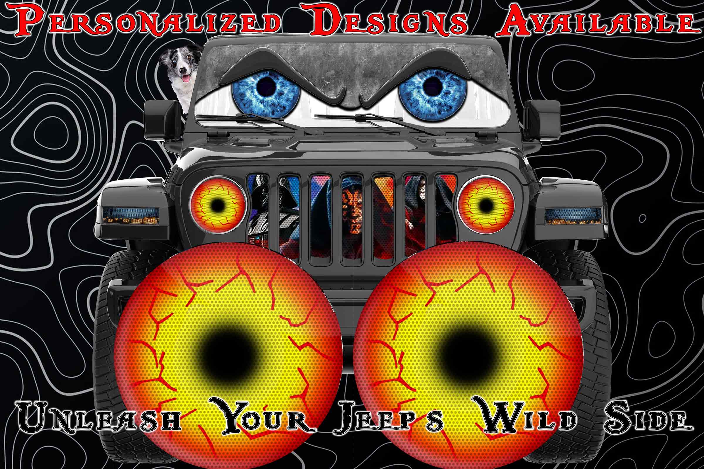 Red and yellow siths eye