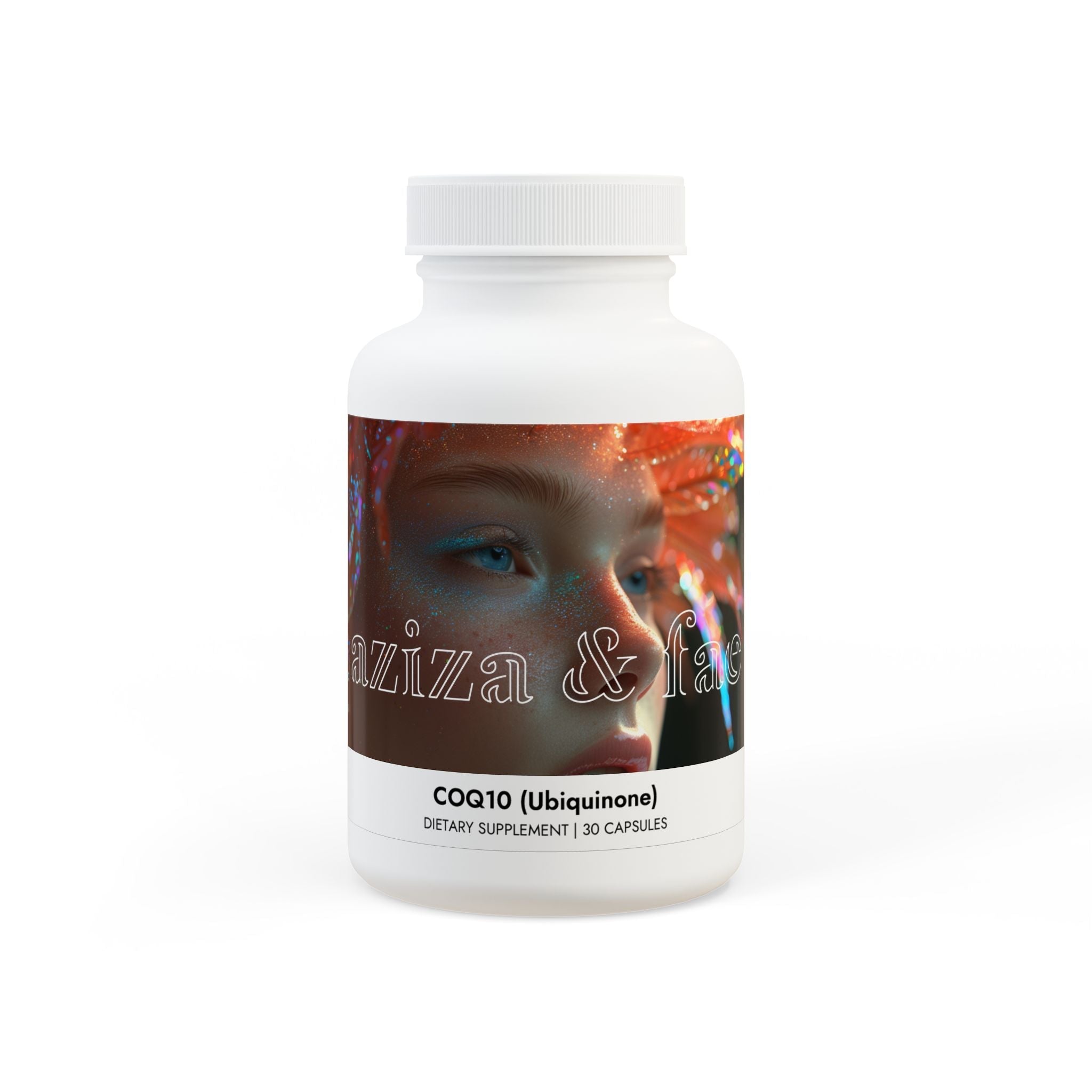CoQ10 (Ubiquinone) Supplement (30 Capsules) byy Aziza &amp;amp; Fae