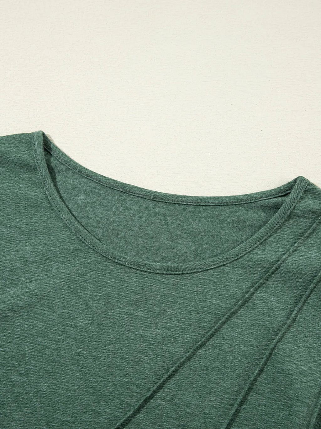 Asymmetric Seam Detail Long Sleeve Top for Women Casual