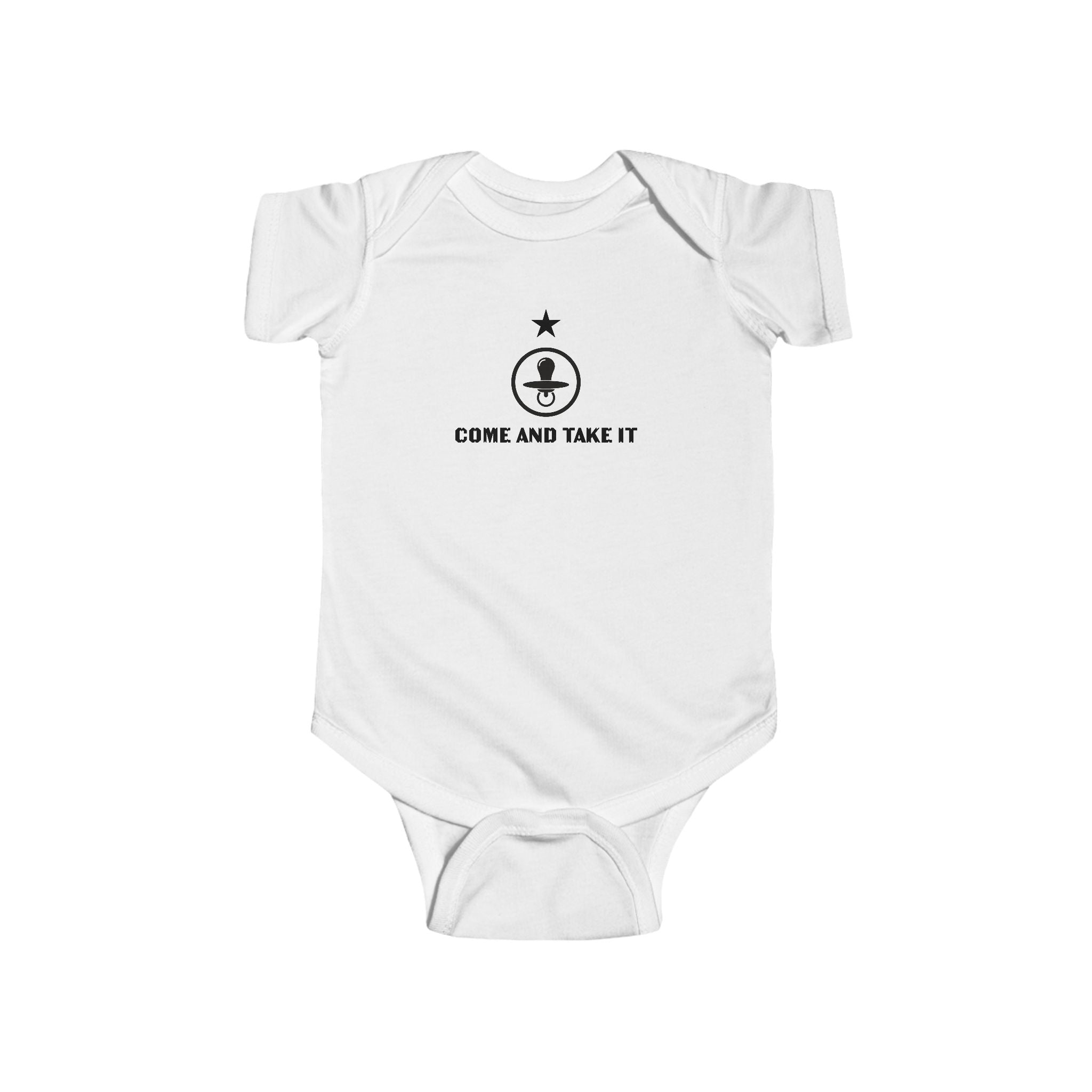 &amp;#39;Come And Take It Pacifier&amp;#39; Infant Bodysuit