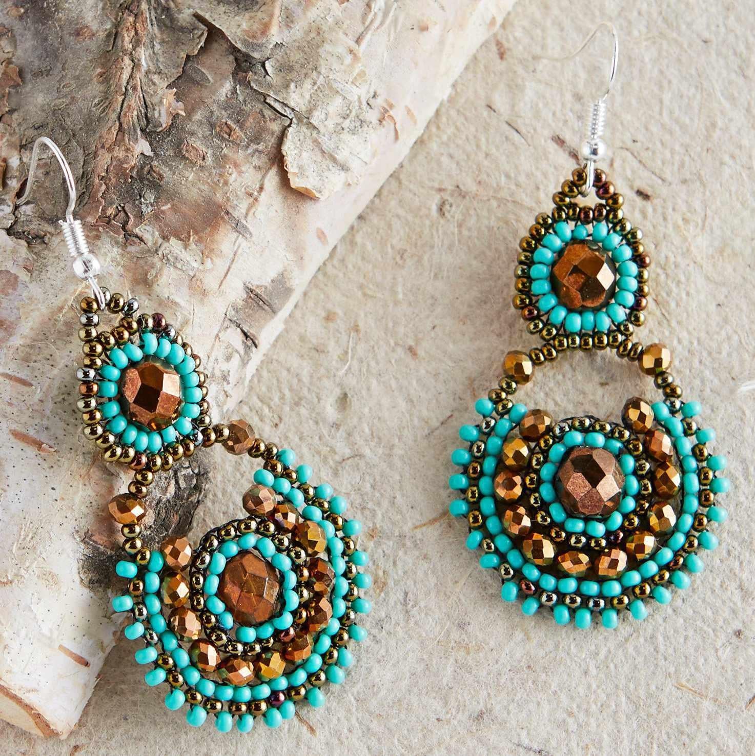 Chloe Seed Bead Earrings - Guatemala