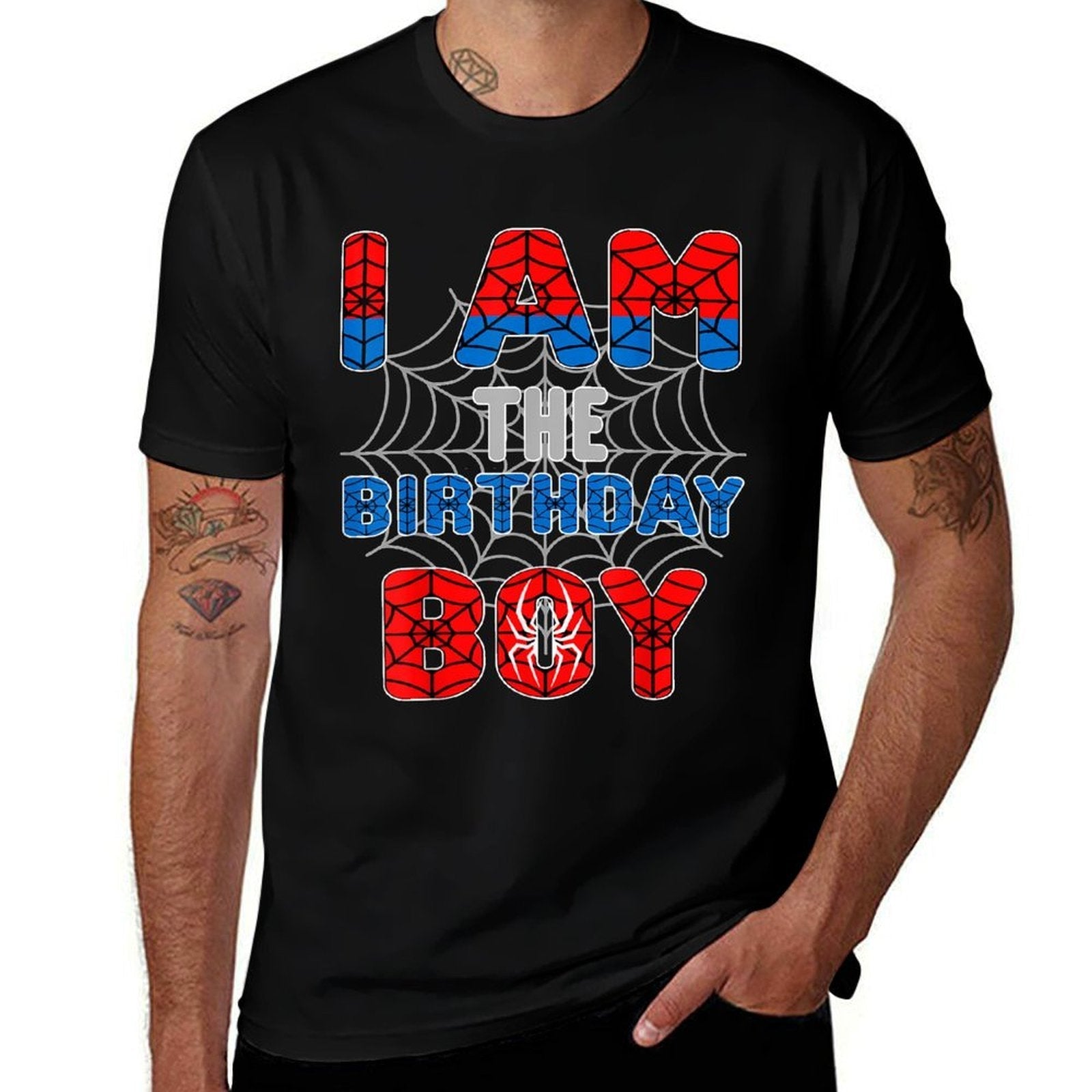 Spider Web Birthday Party Im The Birthday Boy  Quick-drying T-Shirt