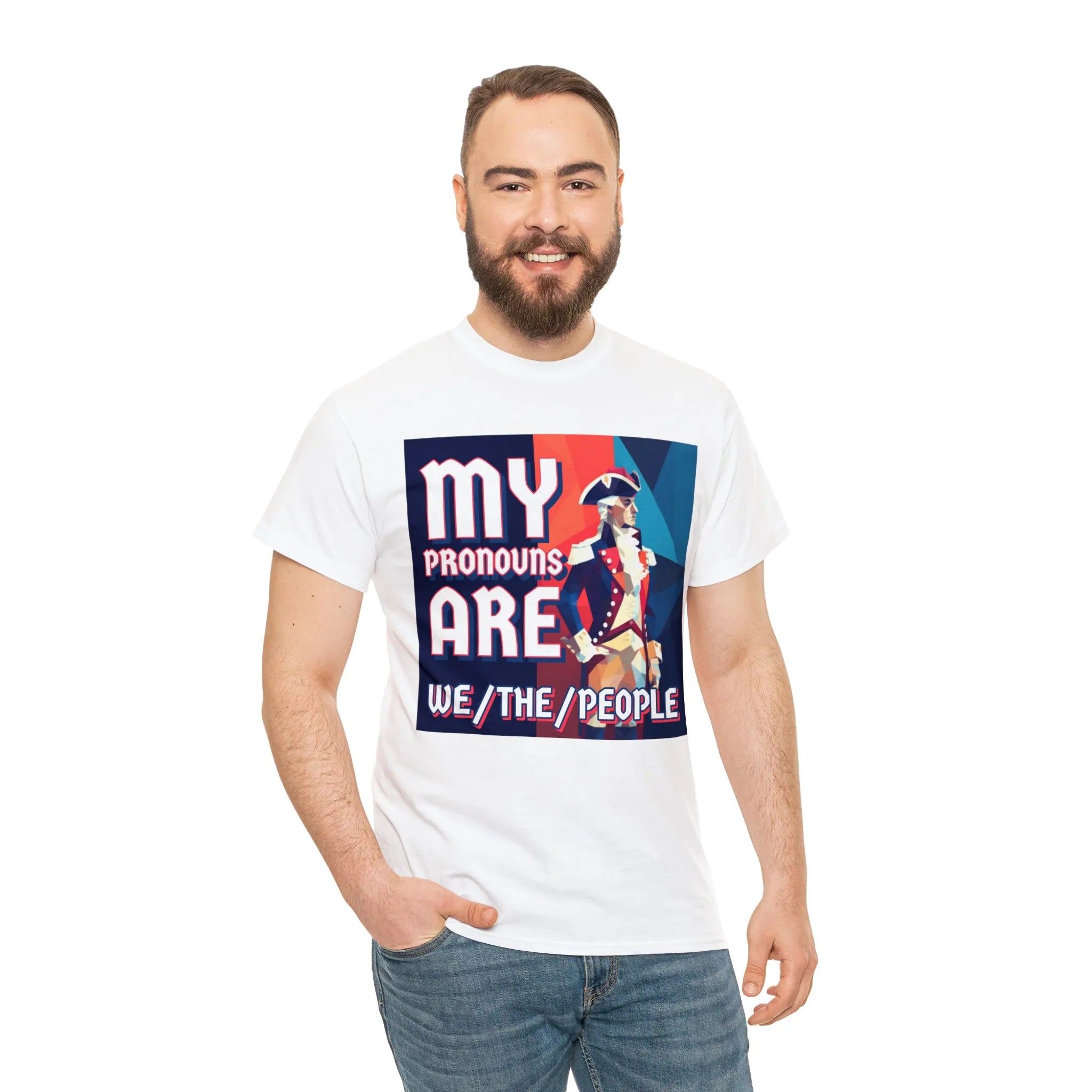 My Pronouns Are We/The/People Unisex Heavy Cotton Tee