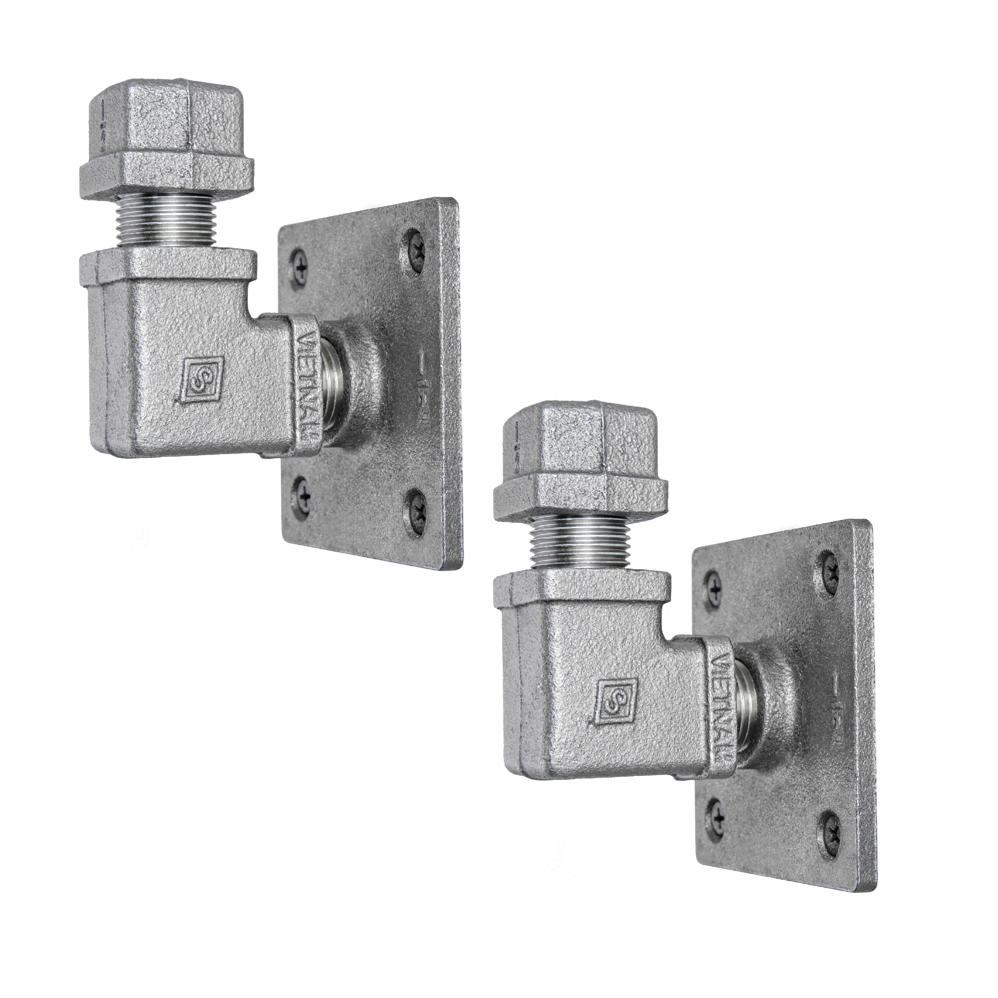 90 Degree Square Elbow Wall Hook Kit (2 Pack)