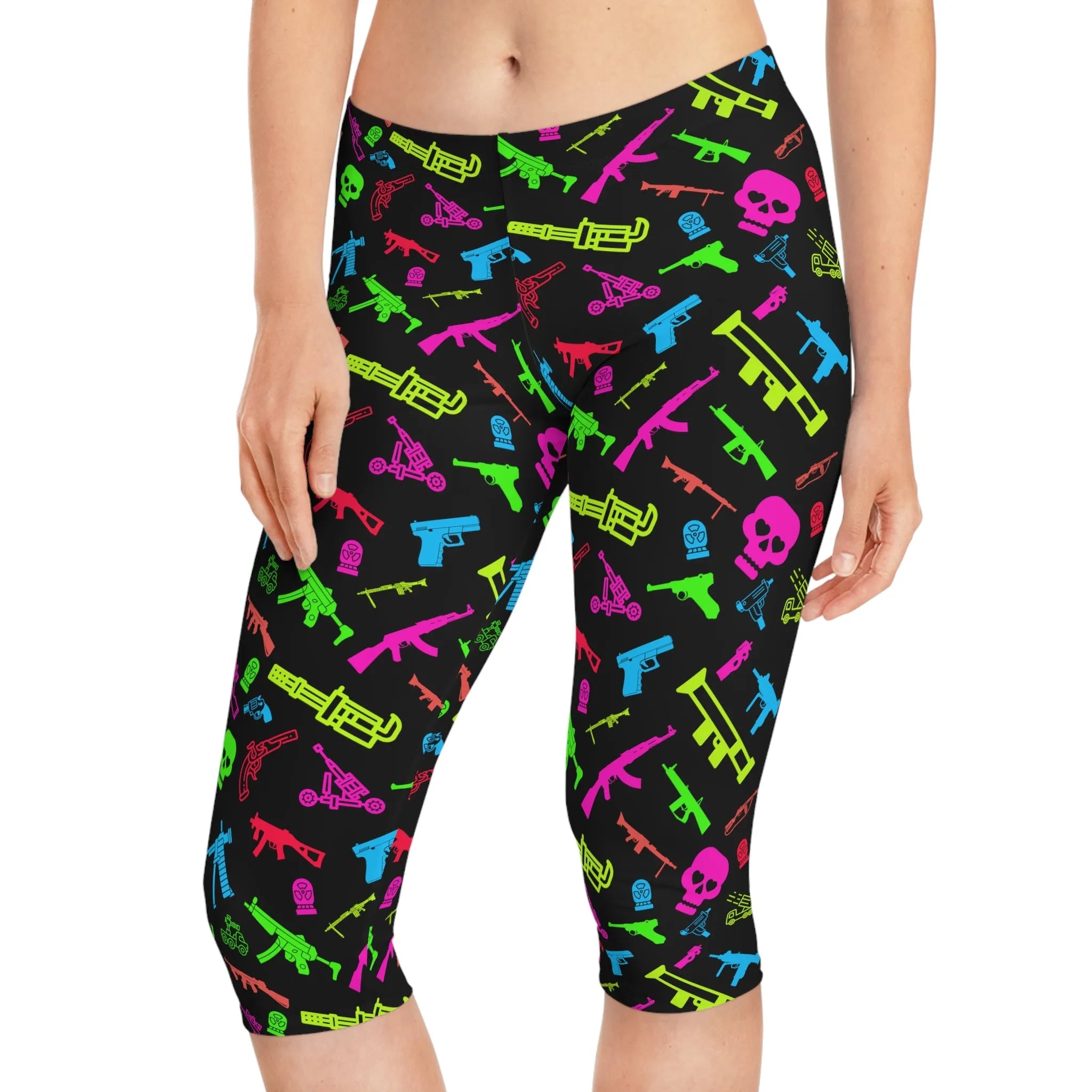 Ready, Aim, Slay! Women&amp;#39;s Capri Leggings