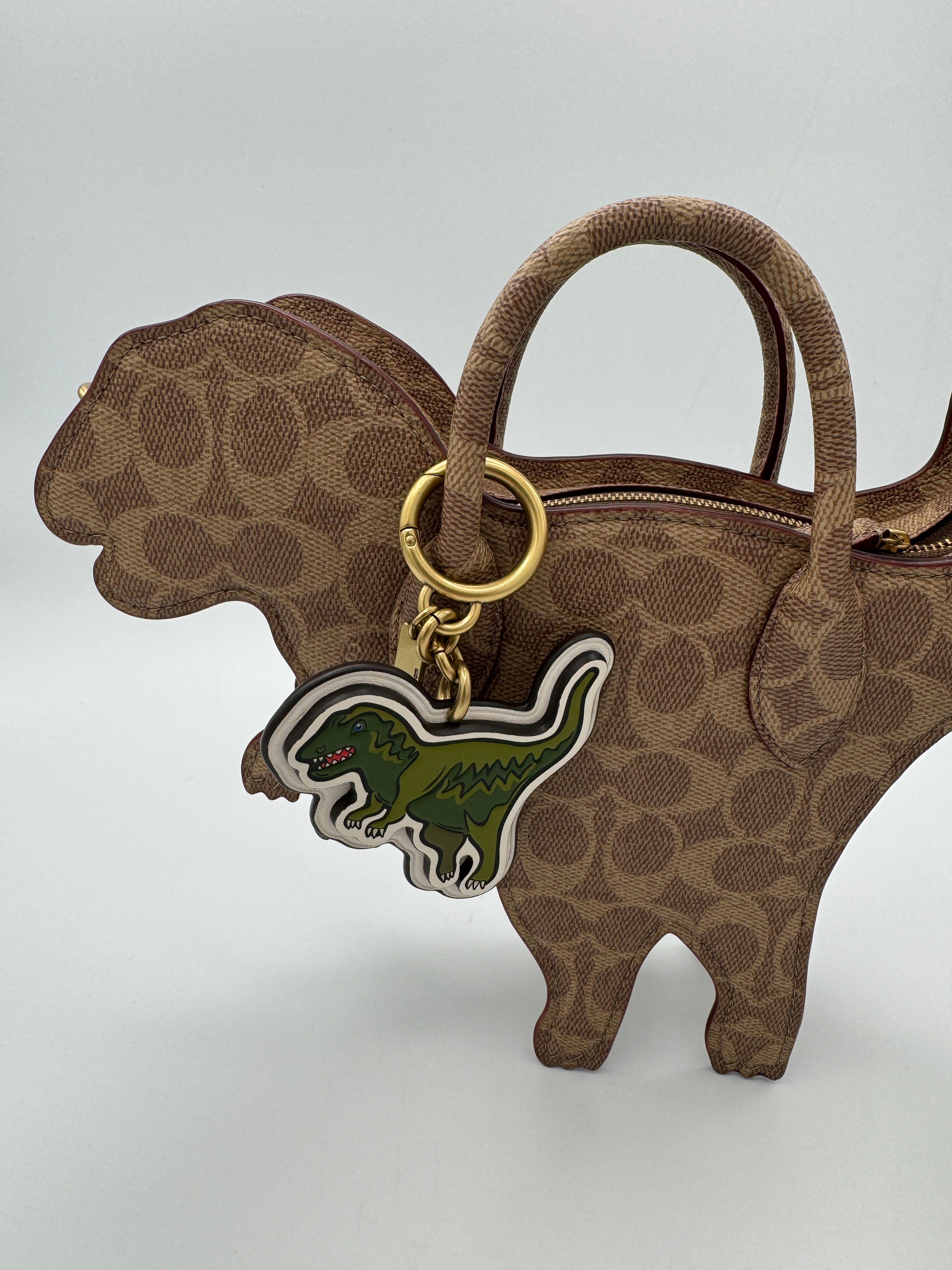 Coach Rexy Bag In Signature Canvas Imported With Keychain