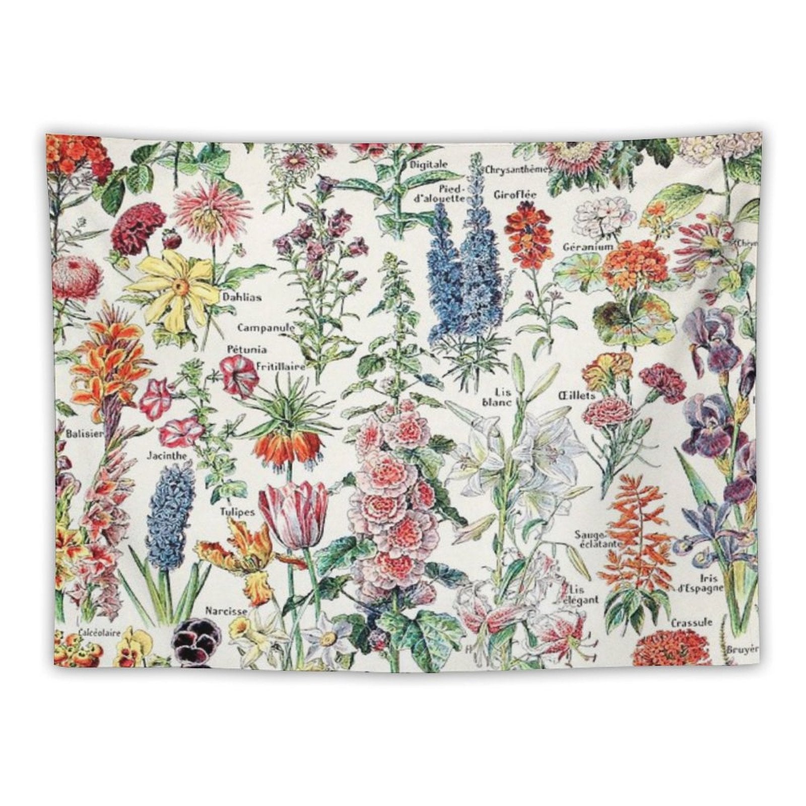 Adolphe Millot - Fleurs Pour Tous - French Vintage Poster Tapestry