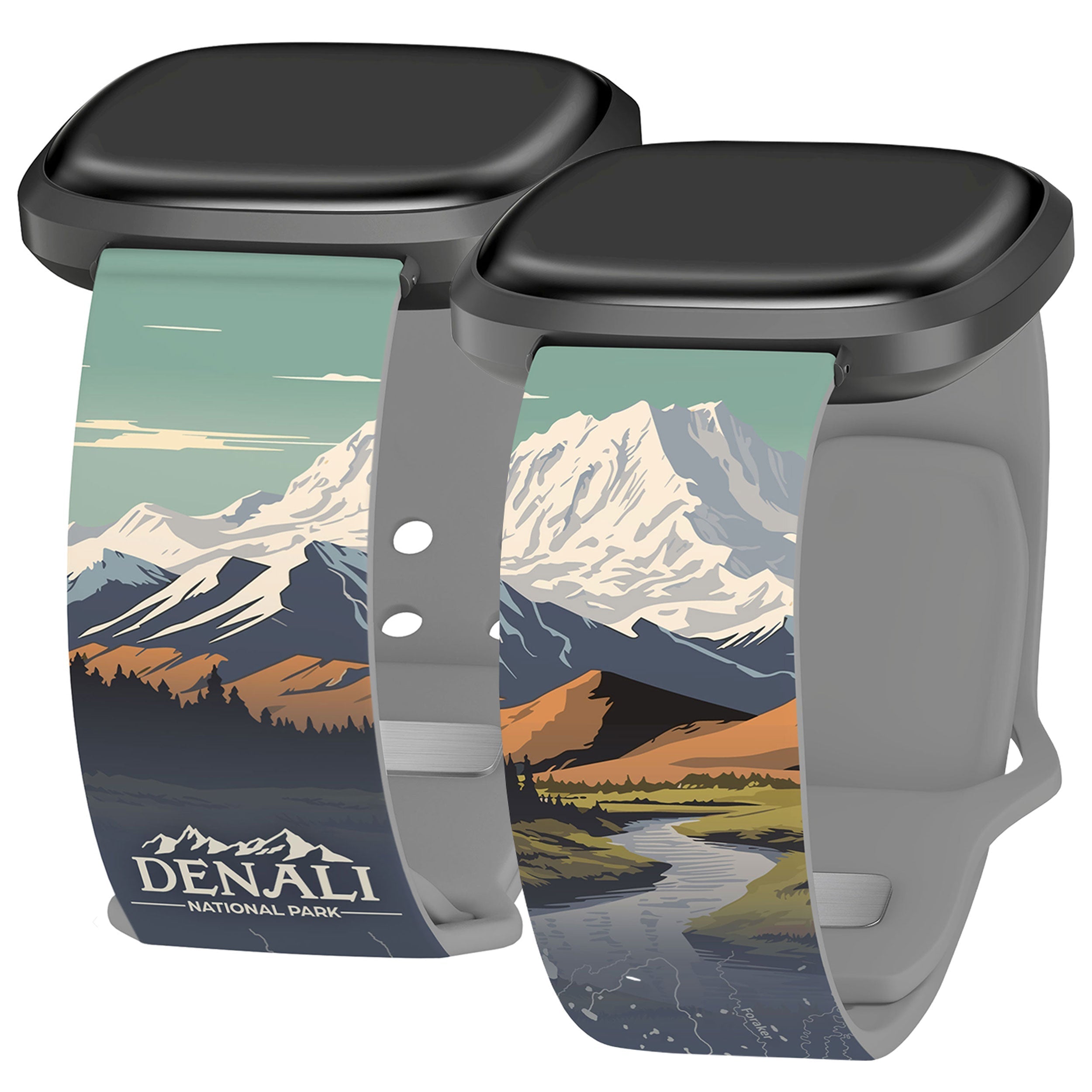 National Parks Denali HD Fitbit Versa 3 &amp;amp; Sense 1 Watch Band