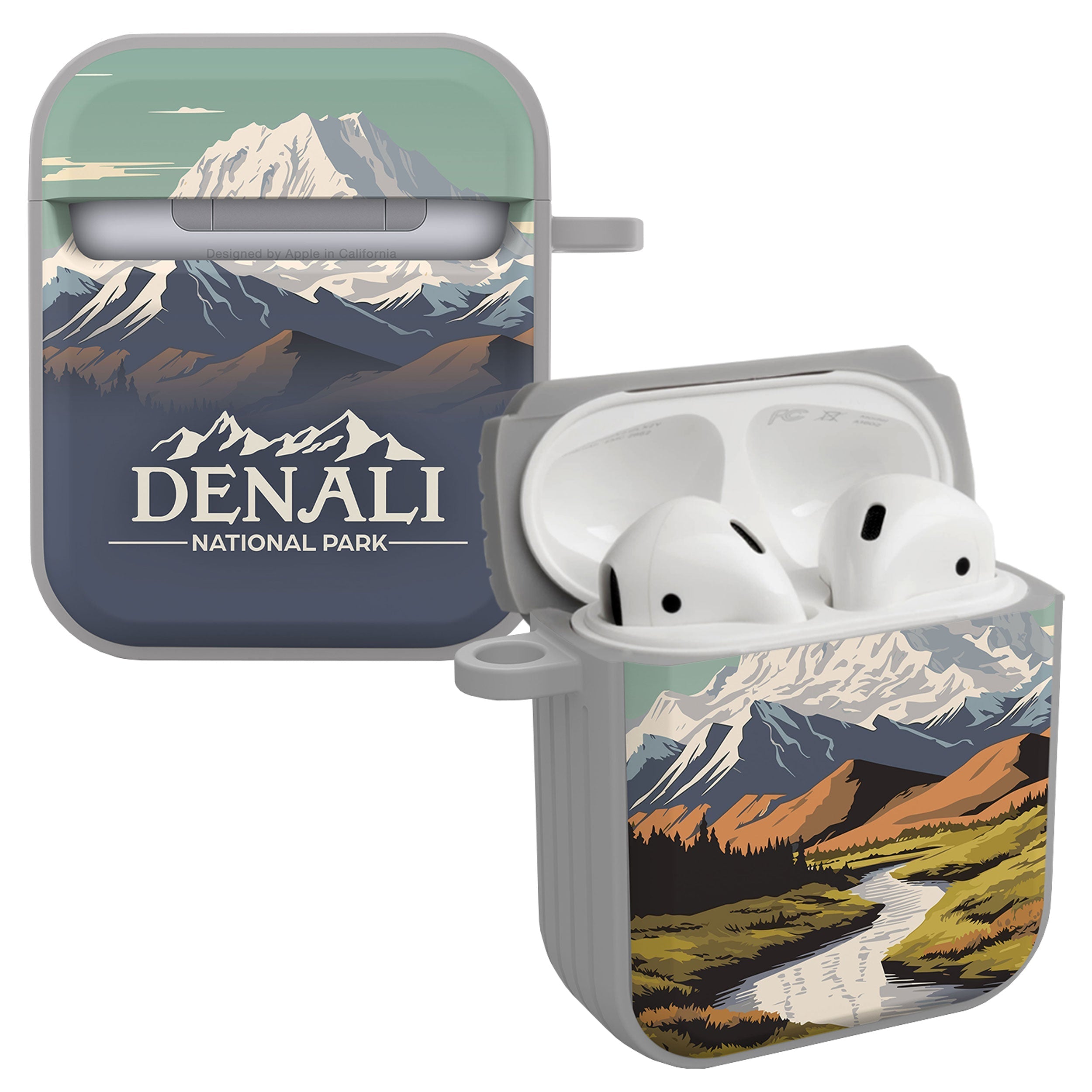 National Parks Denali HDX Apple Airpods Gen 1 &amp;amp; 2 Case Cover