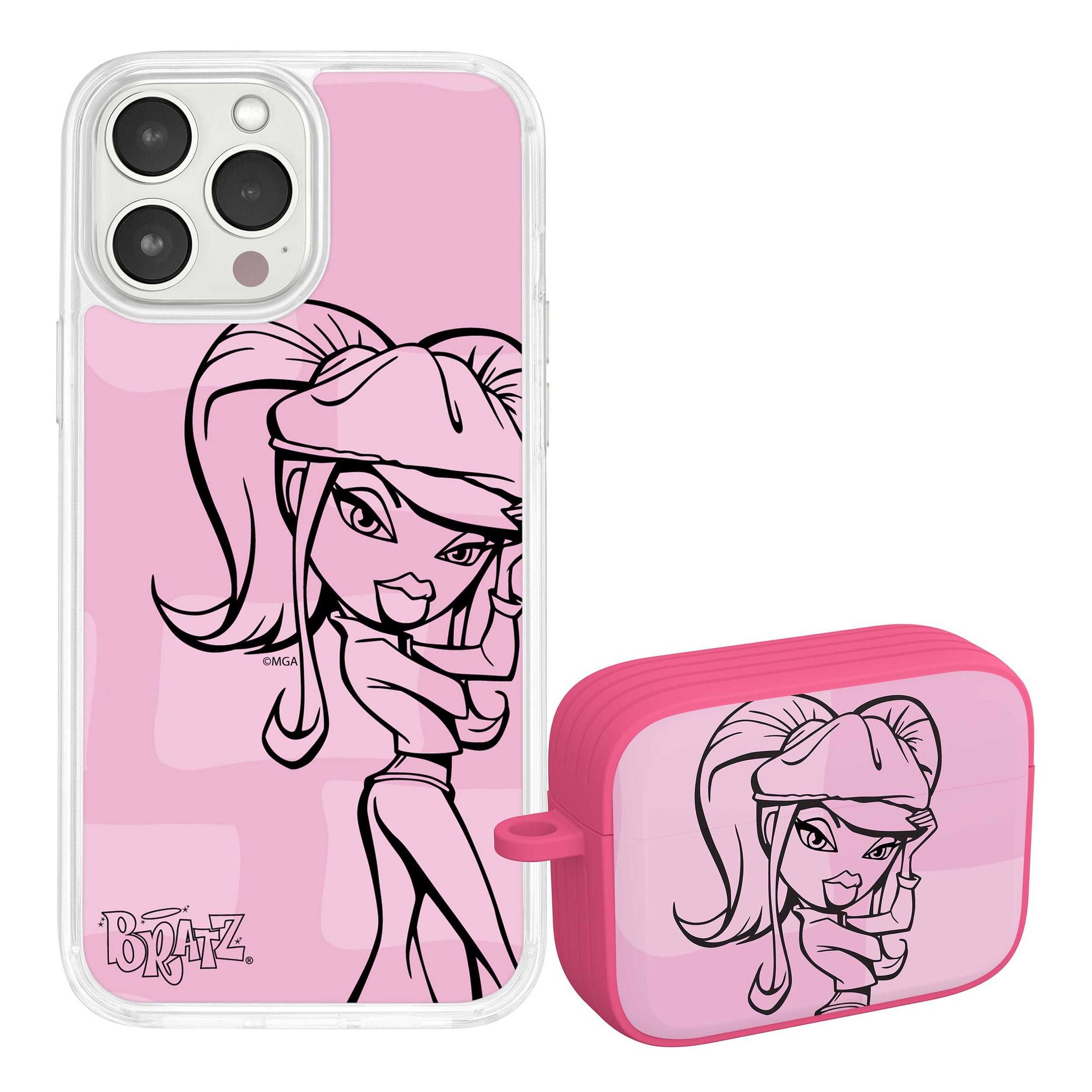 Bratz® Passion For Fashion HD Apple iPhone 13 Mag-Safe Phone Case and AirPods Pro 1 &amp;amp; 2 Combo Package