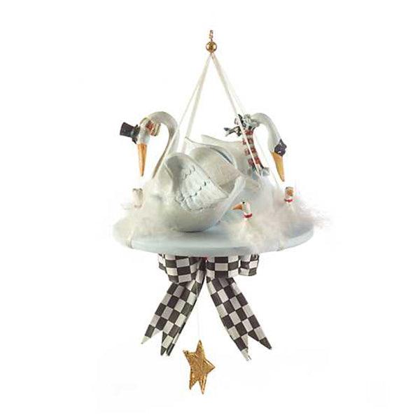 12 Days 7 Swans a-Swimming Ornament by Patience Brewster