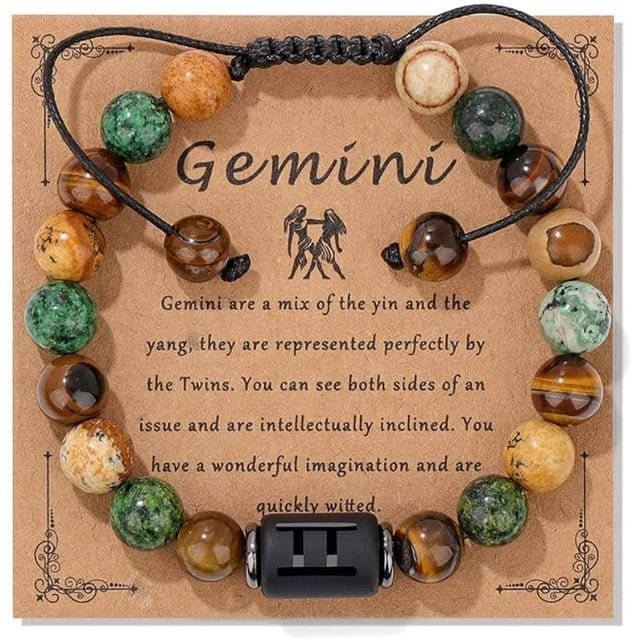 12 Zodiac Sign Constellation Braided Bracelet Virgo Leo Charm Bracelets For Women Men Tiger Eye Stone Bangles Friend Jewelry