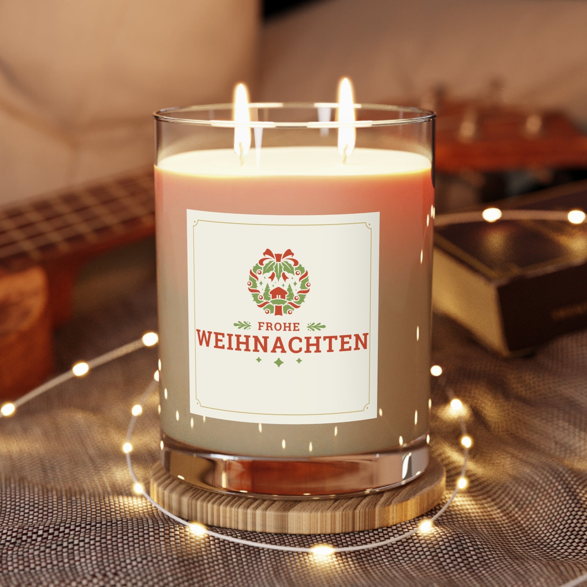 Frohe Weihnachten Scented Candle - German "Merry Christmas"