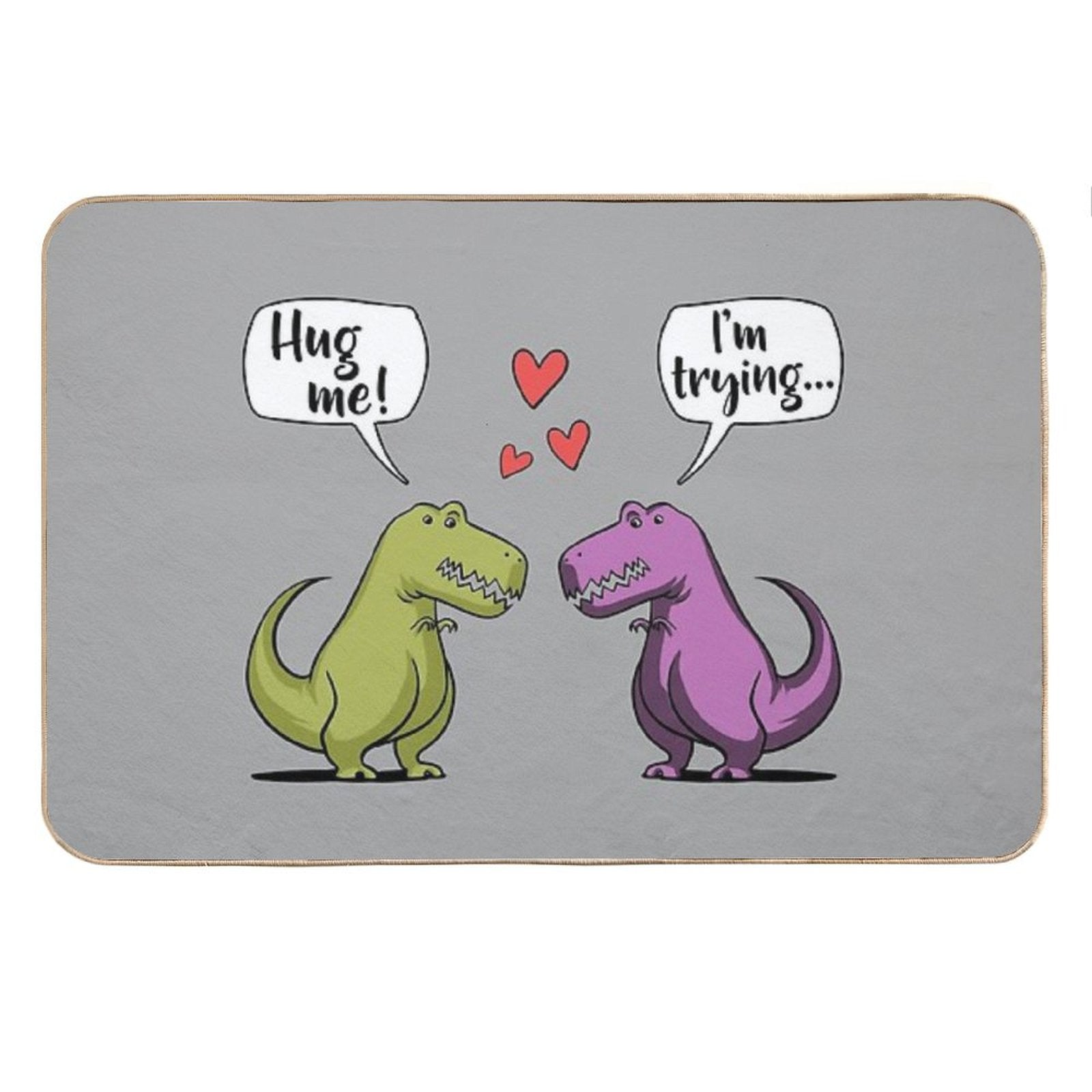 T-Rex Dinosaur Hug Me Bath Mat