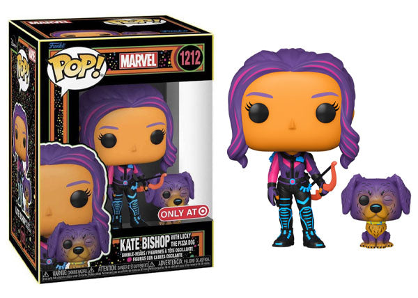 KATE BISHOP W/ LUCKY THE PIZZA DOG (BLACK LIGHT, HAWKEYE) 1212 - TARGET EXCLUSIVE