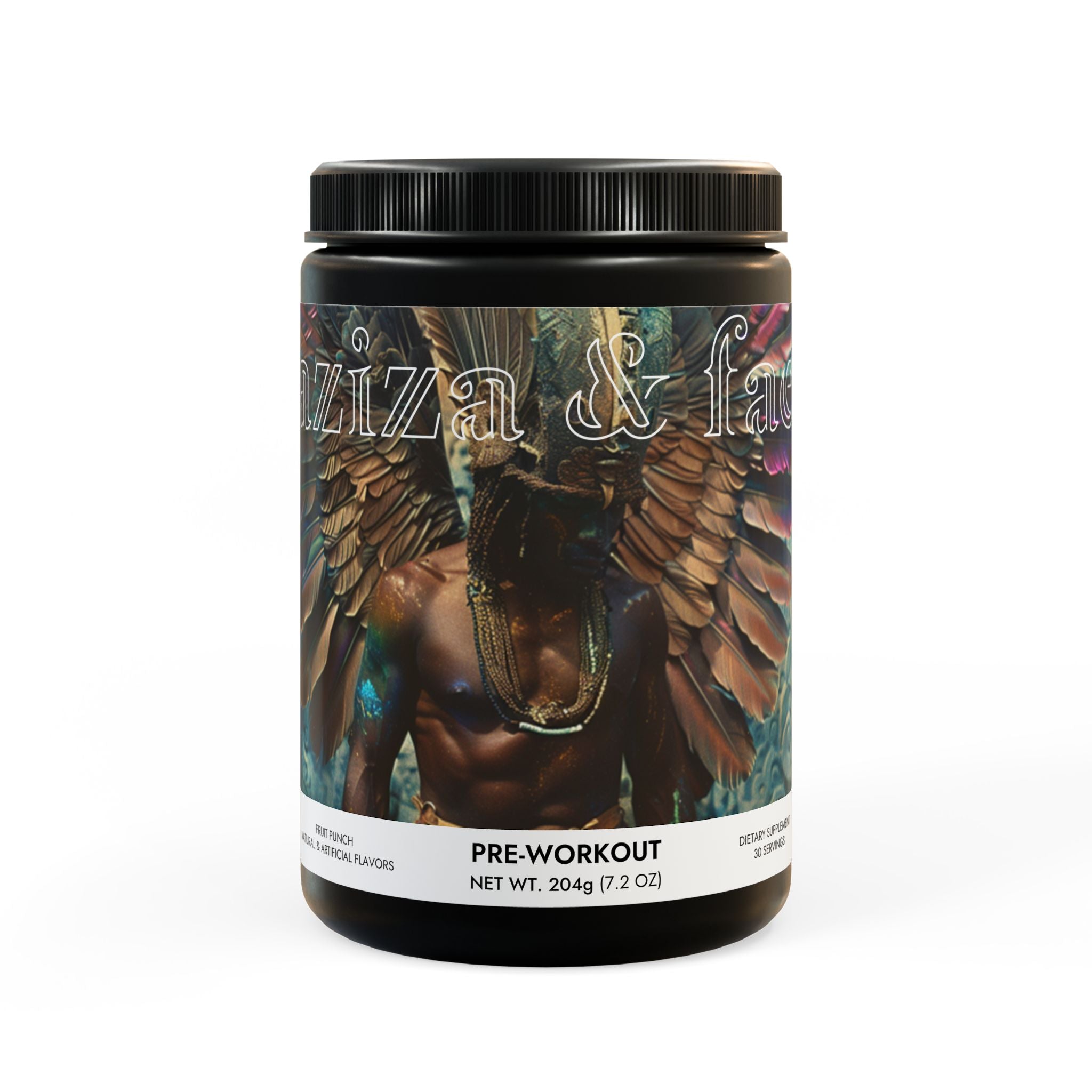 Pre-Workout Supplement, Fruit Punch (204g, 7.1oz) by Aziza &amp;amp; Fae
