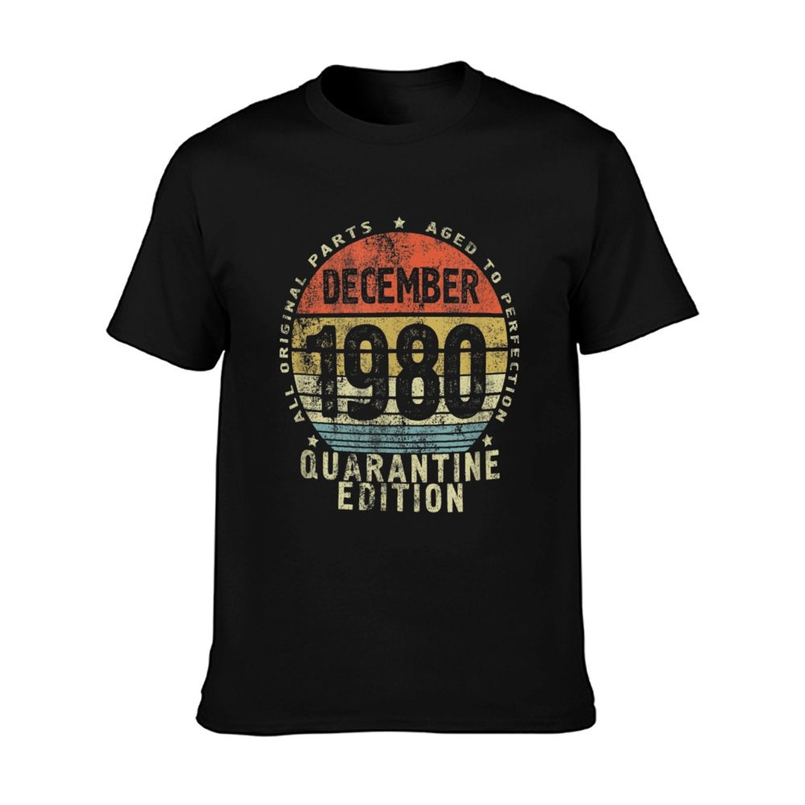 40th Birthday Womens Gift, December 1980 Quarantine Edition  High-quality Stitching T-Shirt