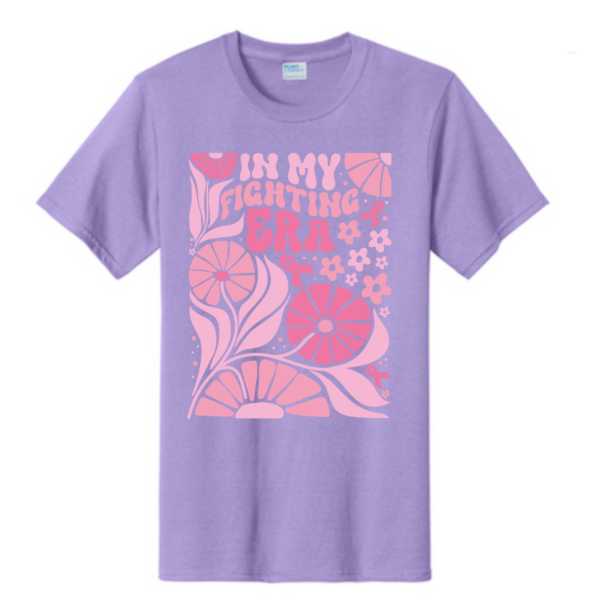 In my fighting Era Breast Cancer Awareness Fundraiser Tshirt PC61 Port &amp;amp; Co™ Essential Tee PUBLIC
