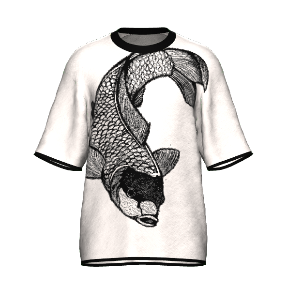 Koi Knitted Crew Neck T-Shirt