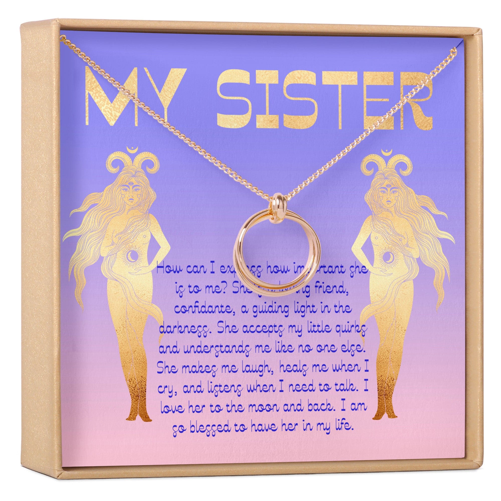 Sister Christmas - Heartfelt Card & Jewelry Gift Set