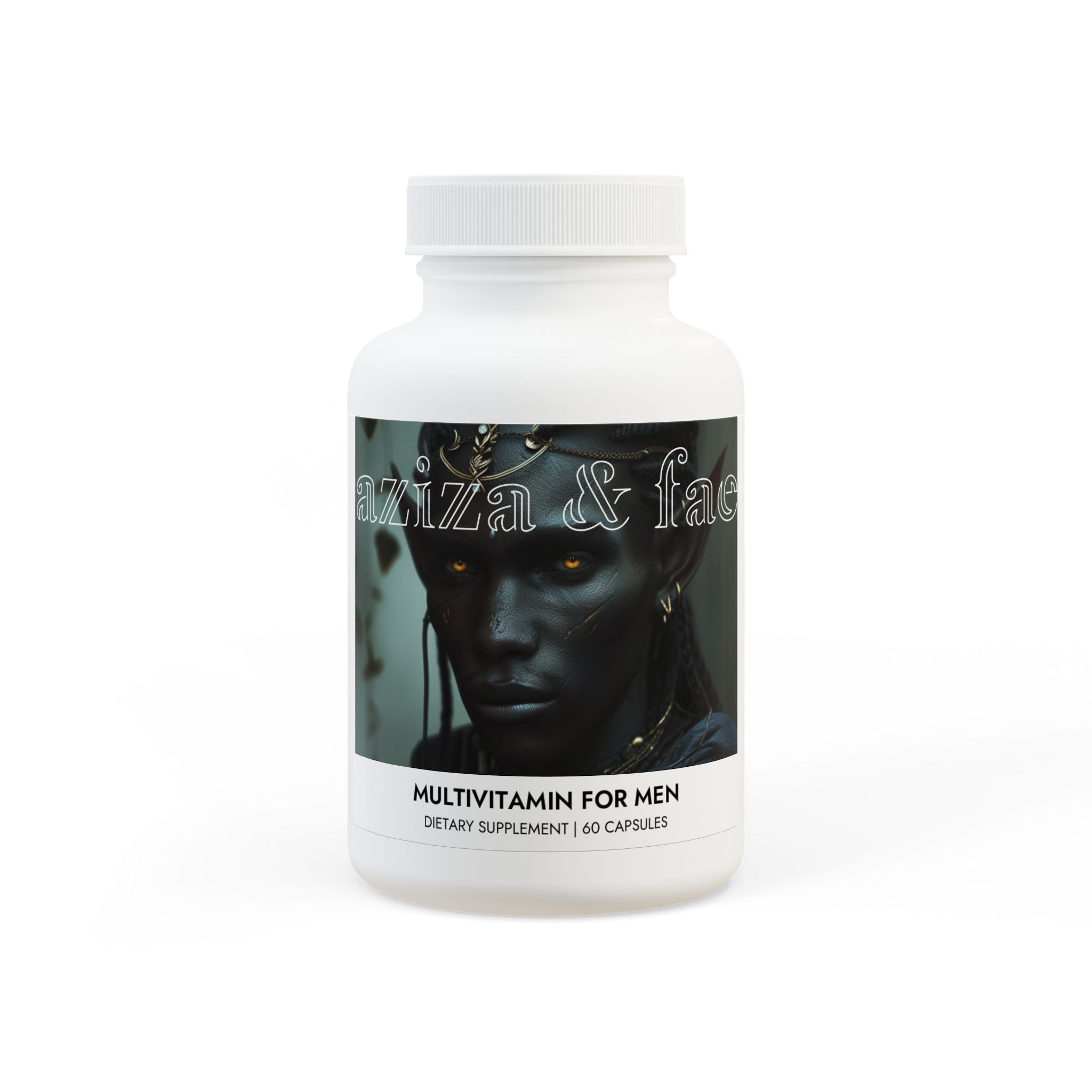 Multivitamin for Men Supplement (60 Capsules) by Aziza &amp;amp; Fae