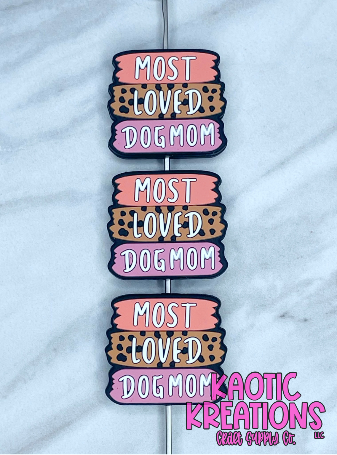 MOST LOVED DOG MOM SILICONE FOCAL D49 (1ct)