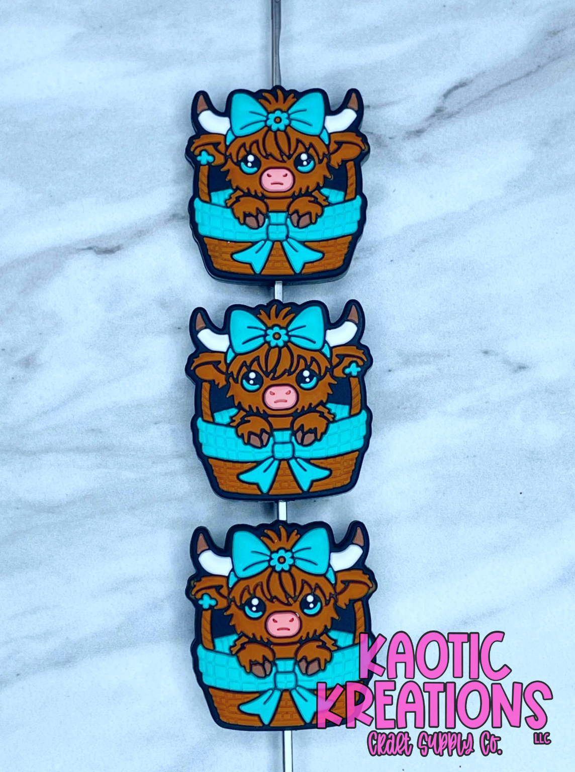 CUTE COW IN BASKET SILICONE FOCAL D58 (1ct)