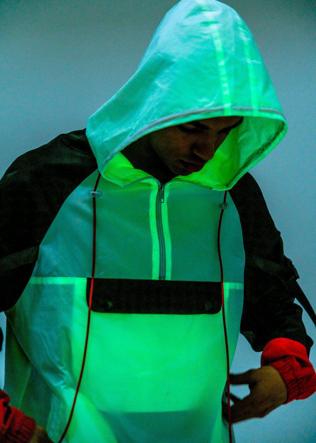 Blank State Men&amp;#39;s Glow in the Dark Anorak in White
