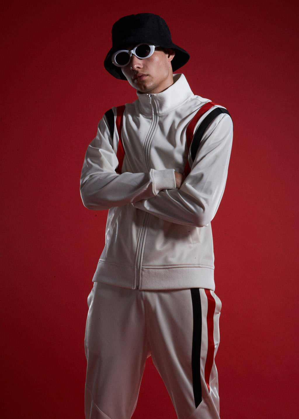 Blank State Men's Track Jacket in White