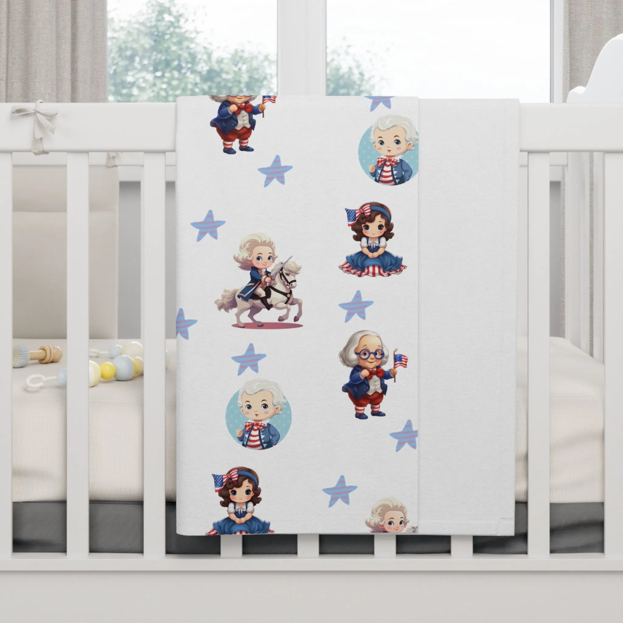 Tiny Patriots Soft Fleece Baby Blanket