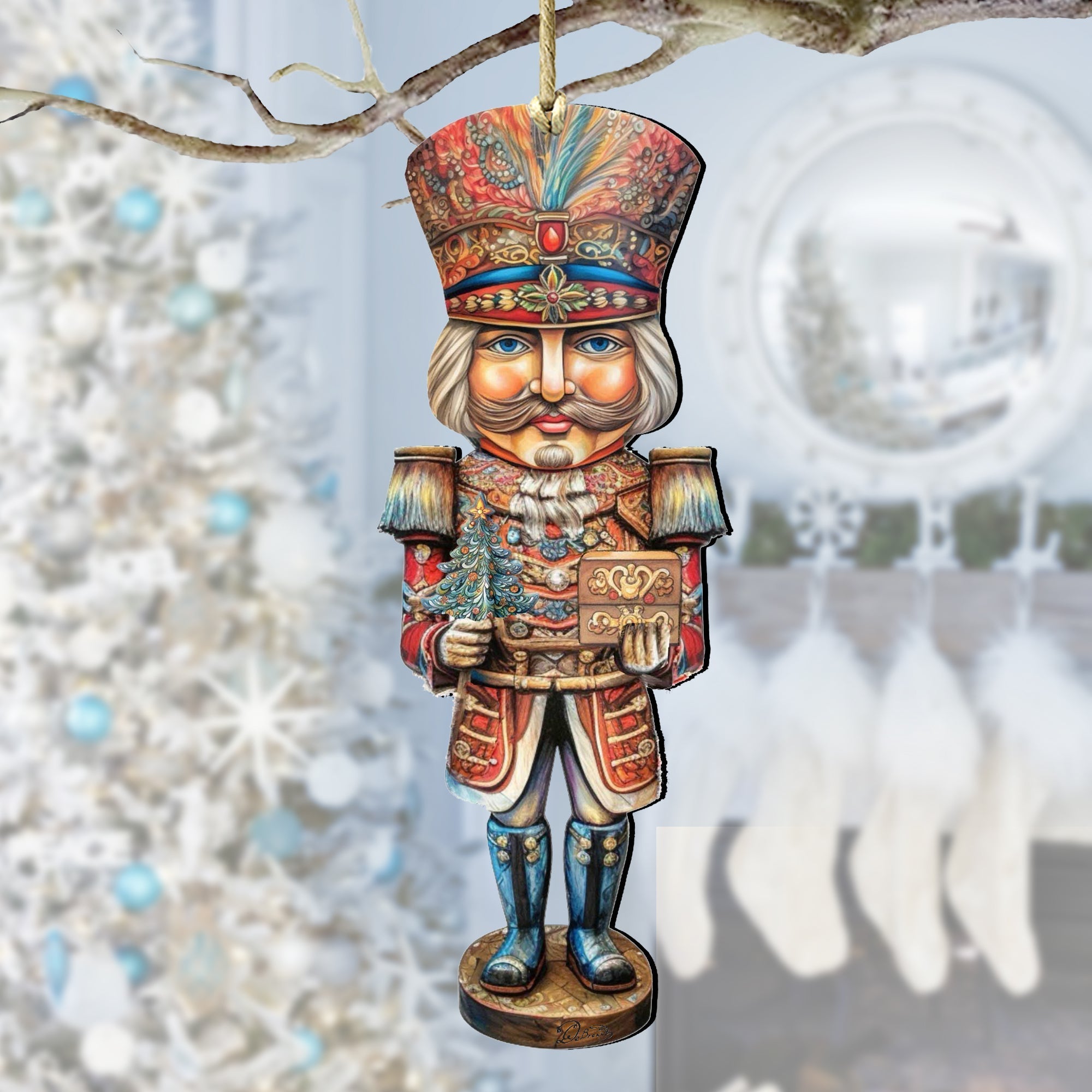 Nutcracker Prince Wooden Ornaments by G. Debrekht Christmas Decor - 8611060