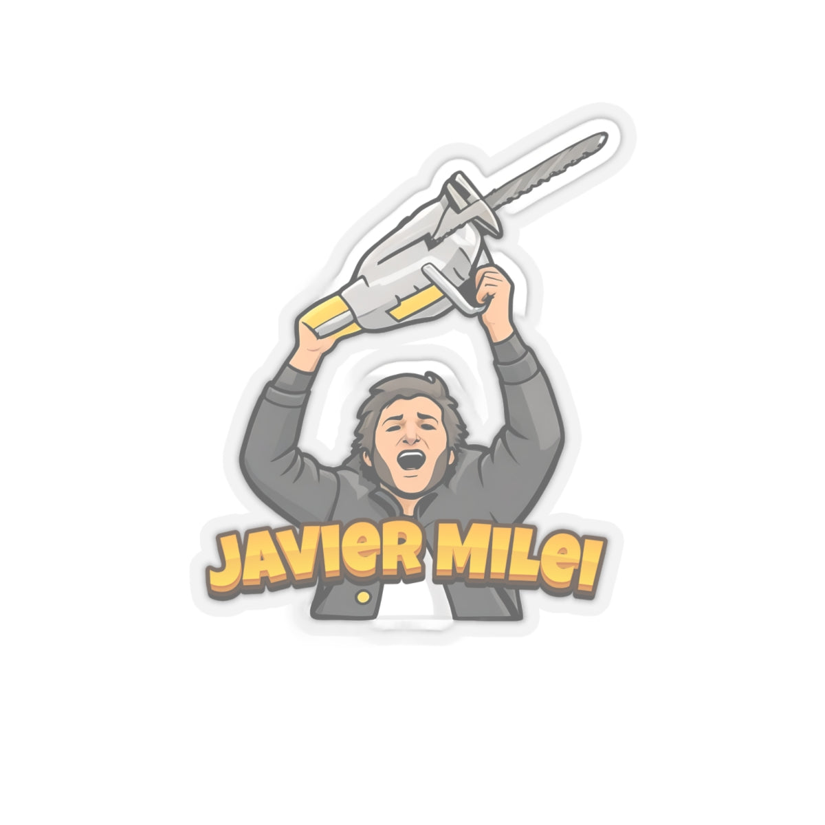 Javier Milei Chainsaw Stickers - 4LibertyShop.com