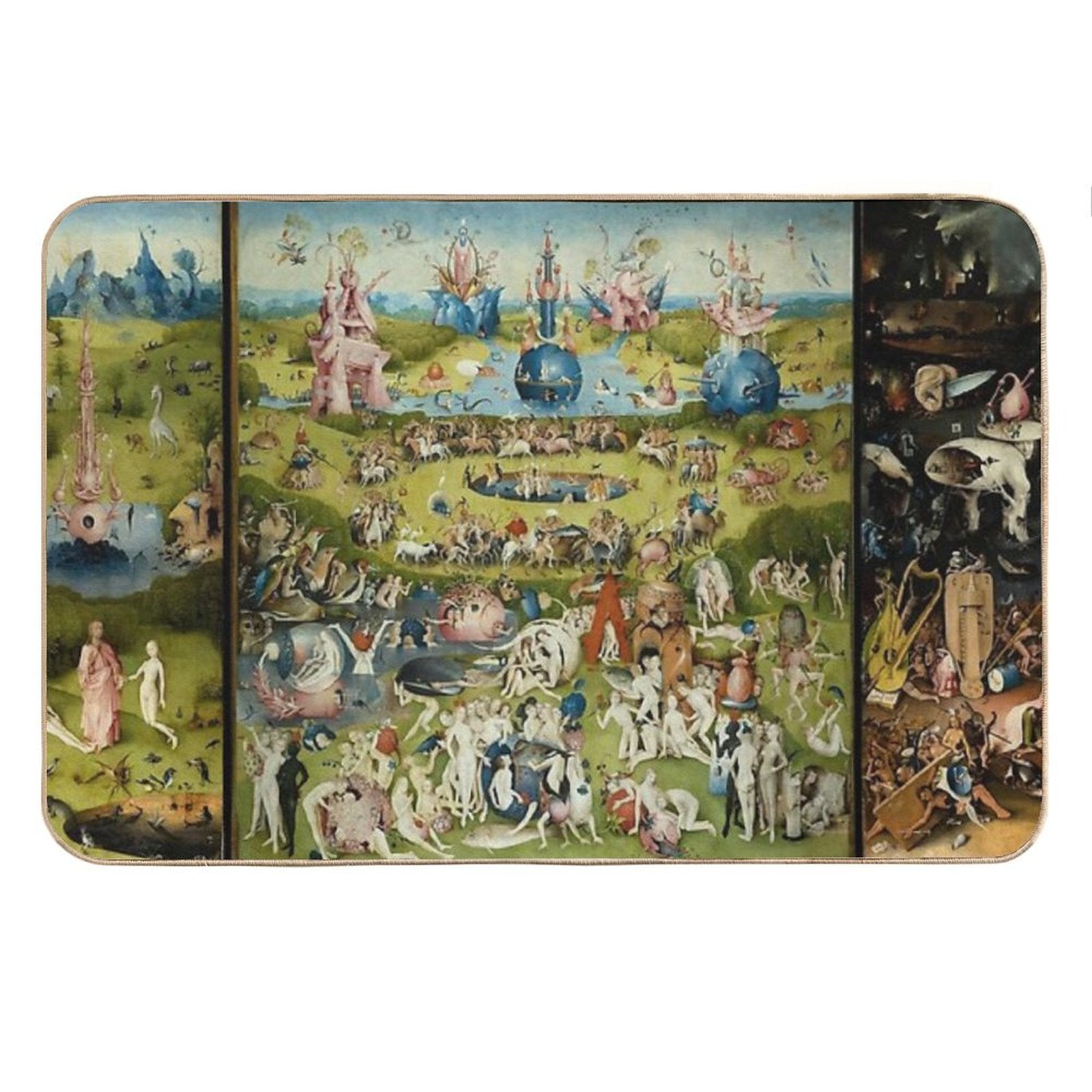 The Garden of Earthly Delights Bath Mat