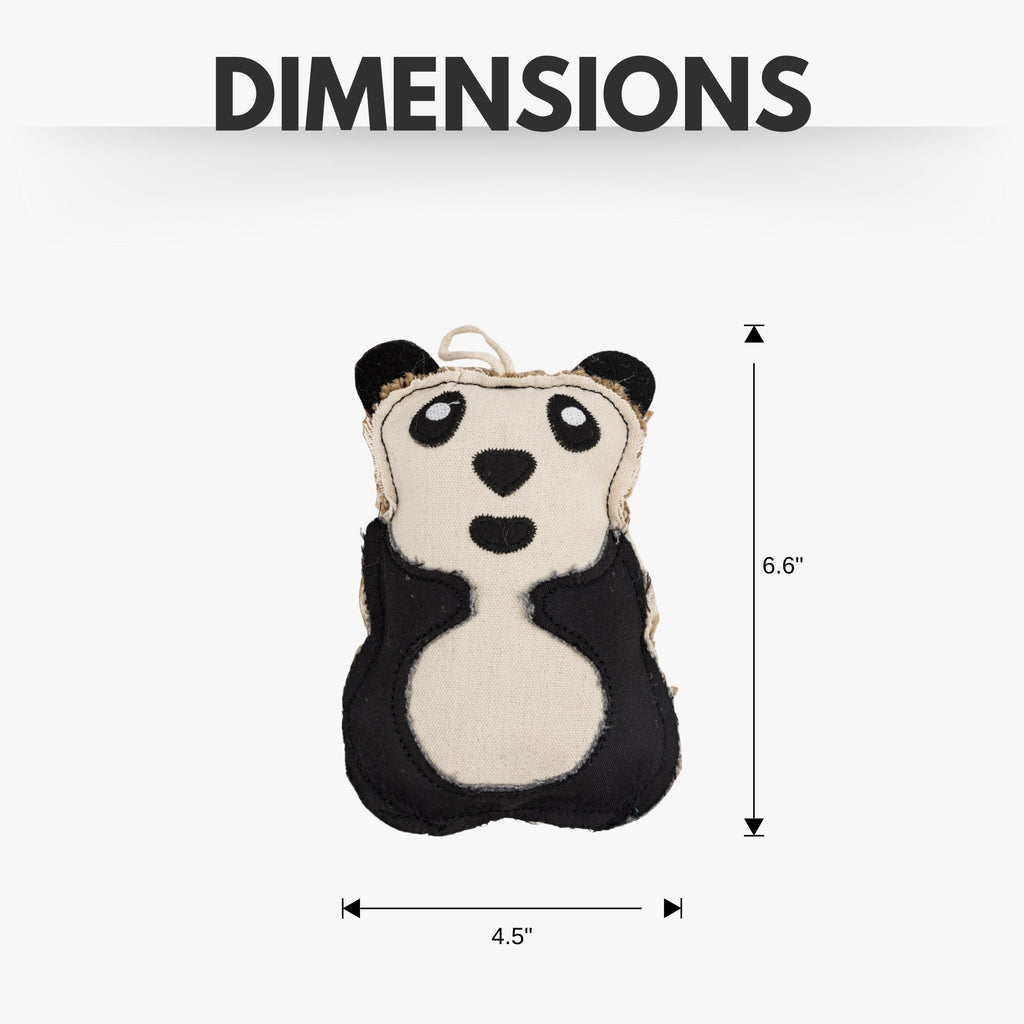 Canvas & Jute Panda-Shaped Dog Chew Toy – Durable, Safe and Non-Toxic