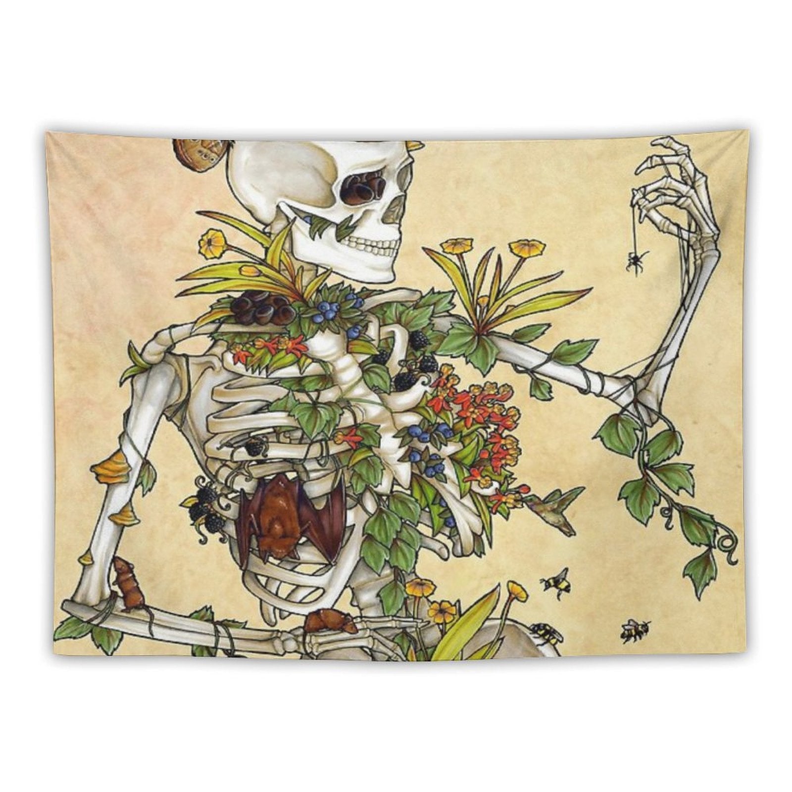 Bones And Botany Tapestry