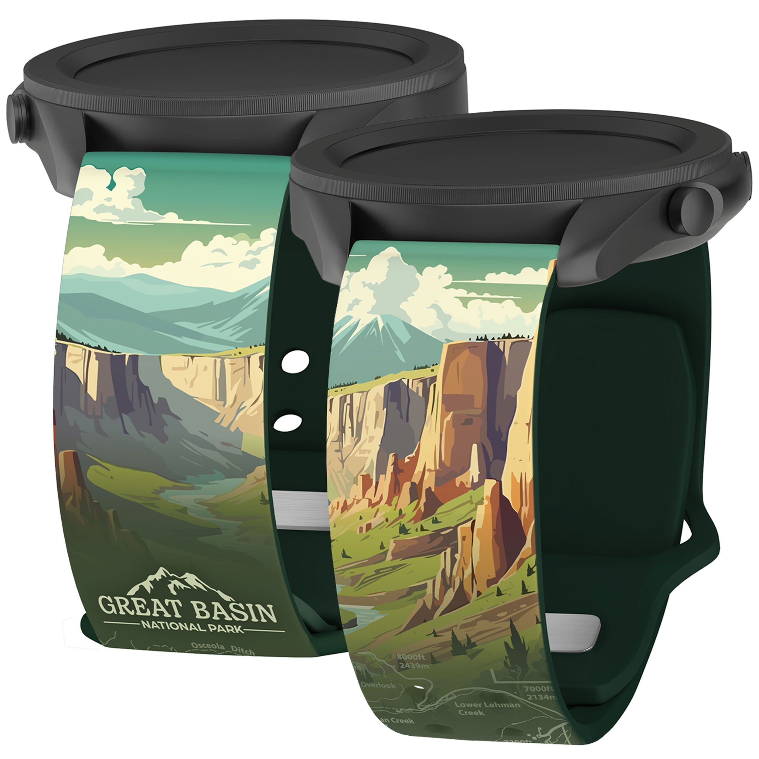 National Parks Great Basin HD  Watchband for Samsung, Garmin, Fossil, and More