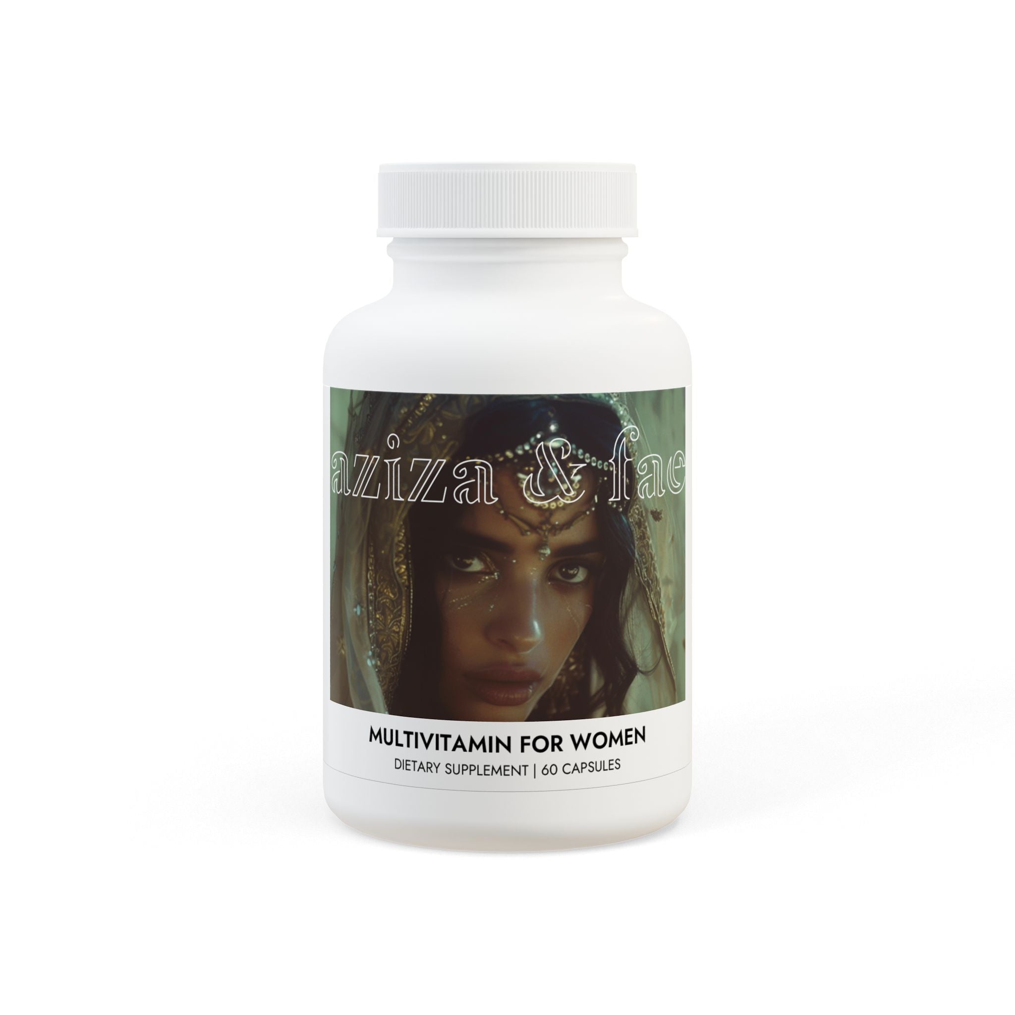 Multivitamin for Women Supplement (60 Capsules) by Aziza &amp;amp; Fae