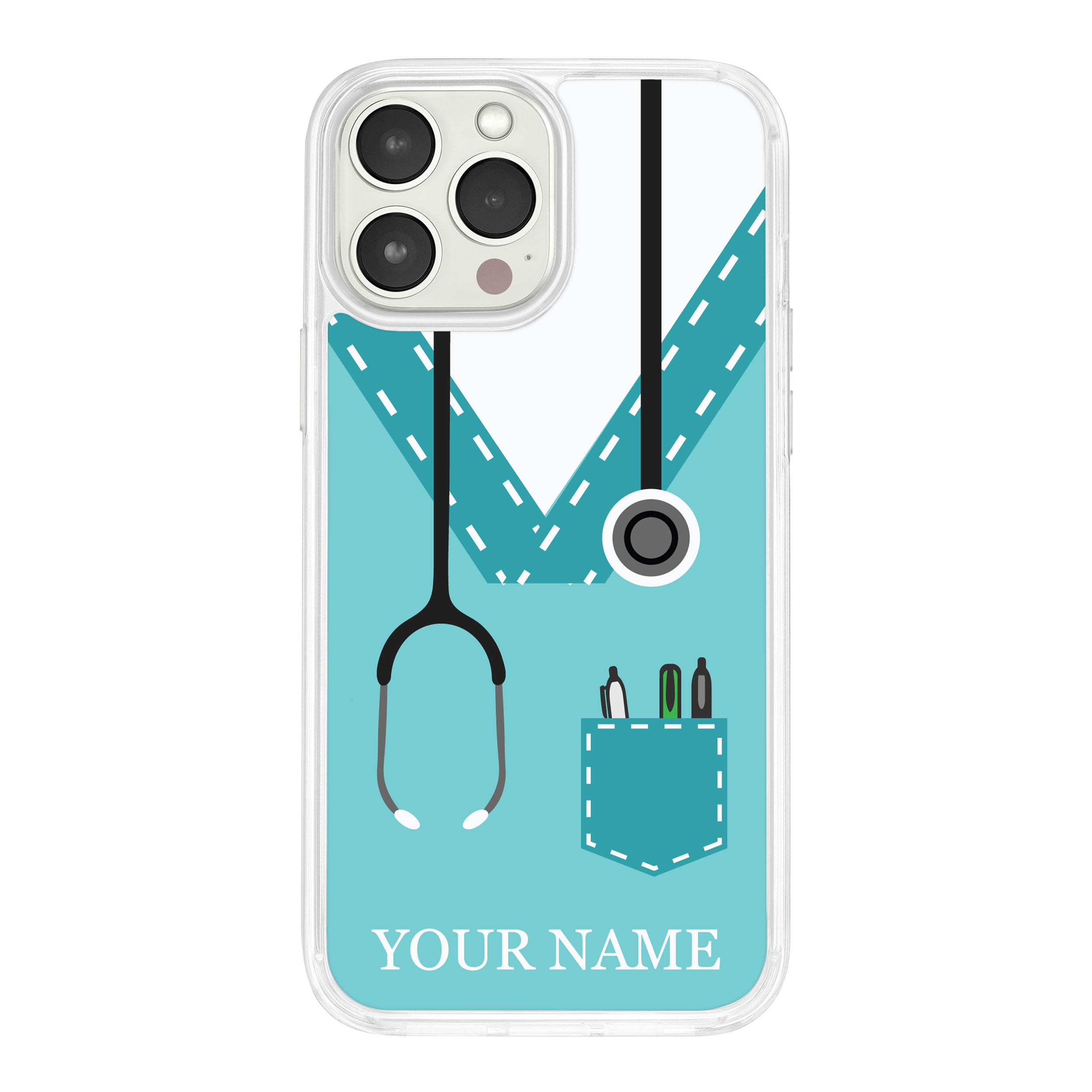 Nurse HD Custom Name Apple iPhone 12 Series Mag-Safe Phone Case
