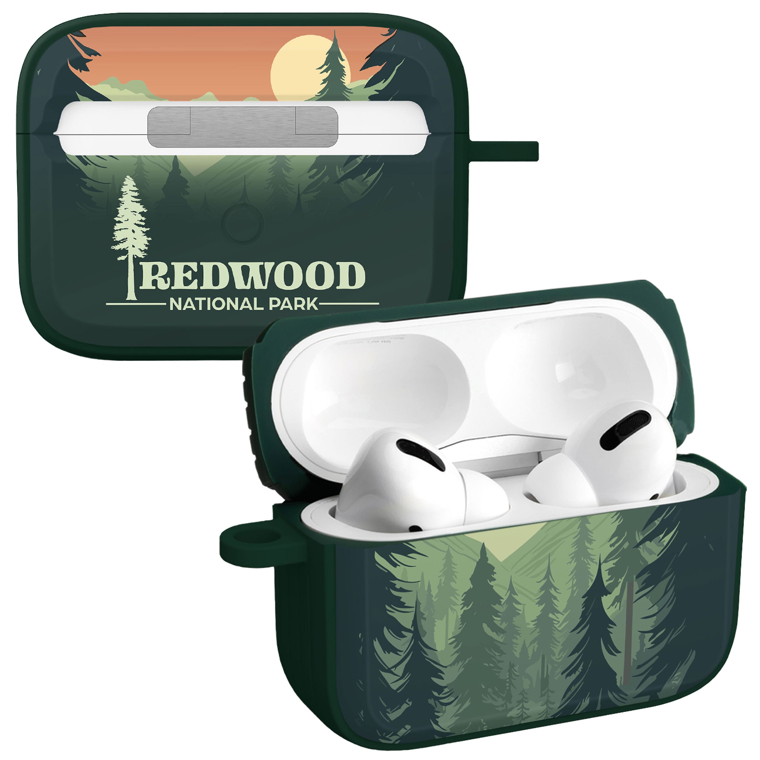 National Parks Redwood HDX Apple Airpods Pro 1 &amp;amp; 2 Case Cover
