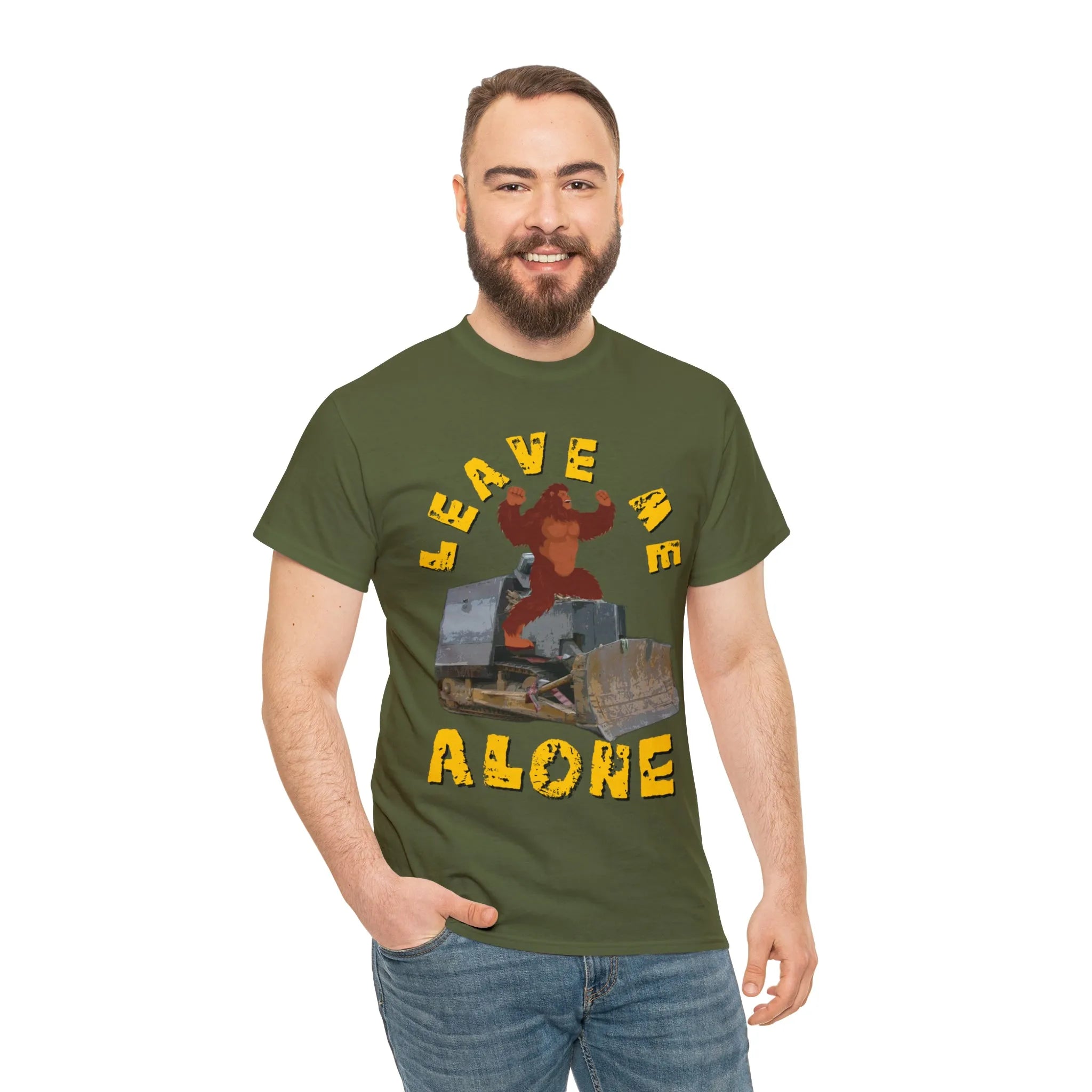 Leave Me Alone Bigfoot Killdozer T-Shirt